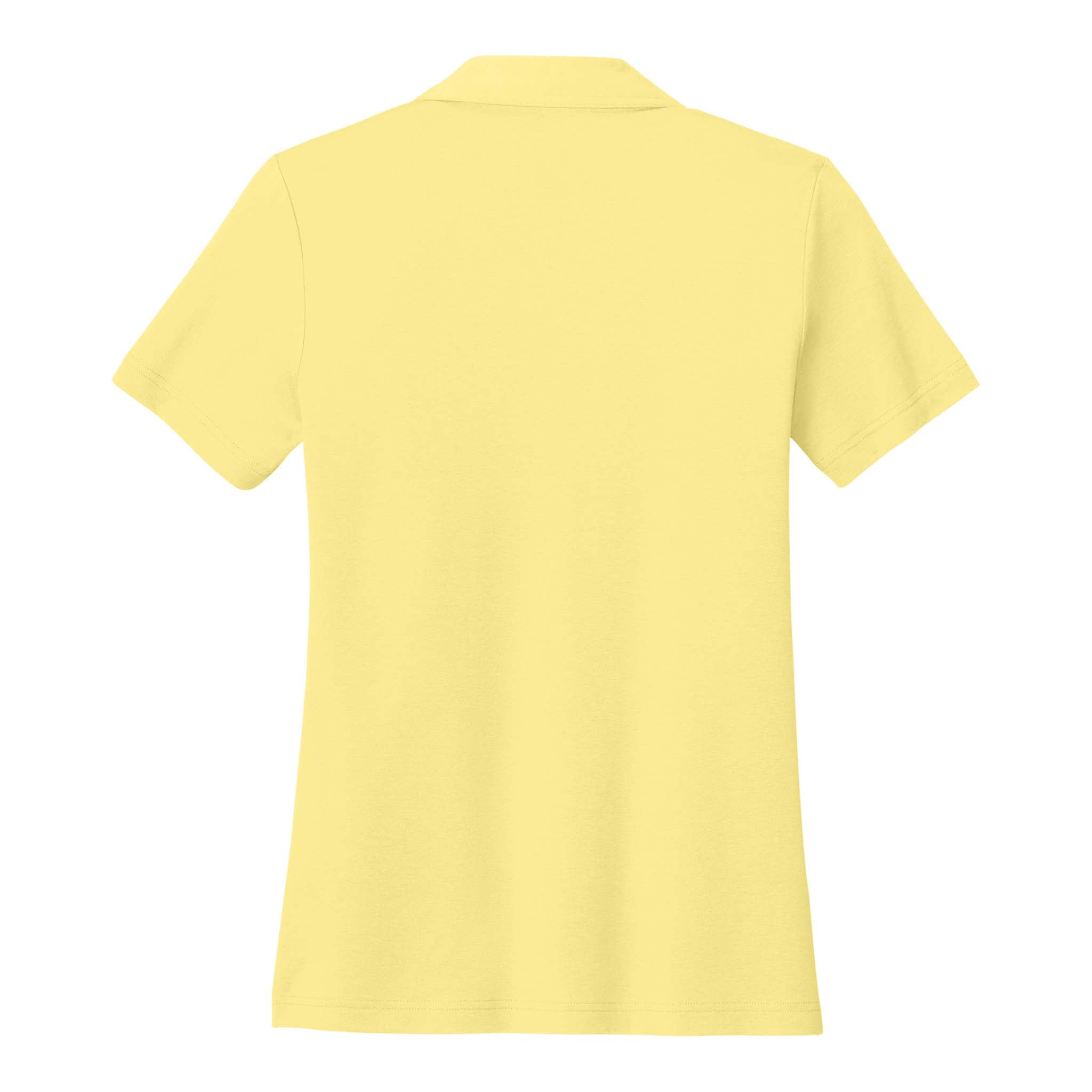 TravisMathew TM1LF071 custom polo in pale yellow, back view