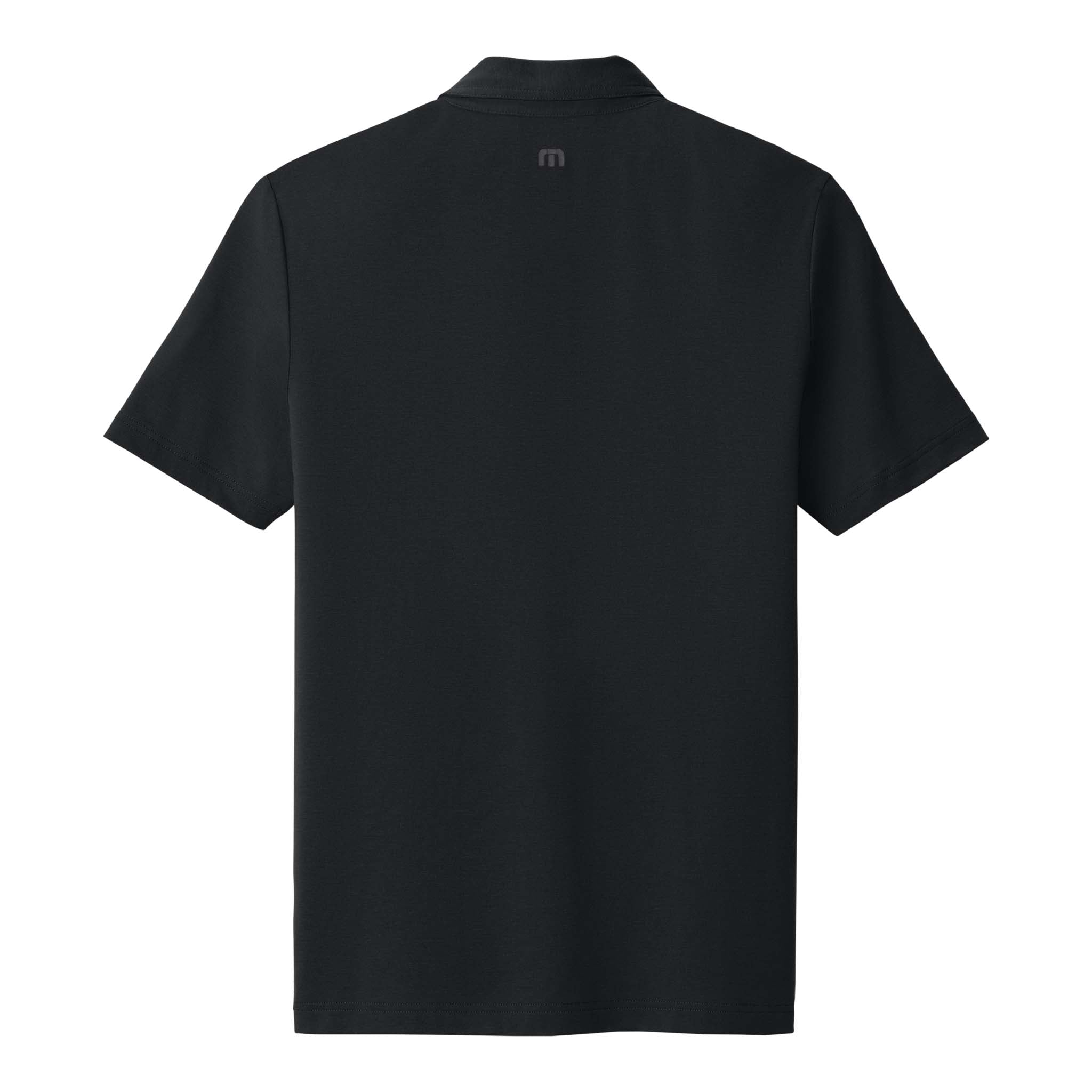 TravisMathew TMA41461 custom polo in black, back view