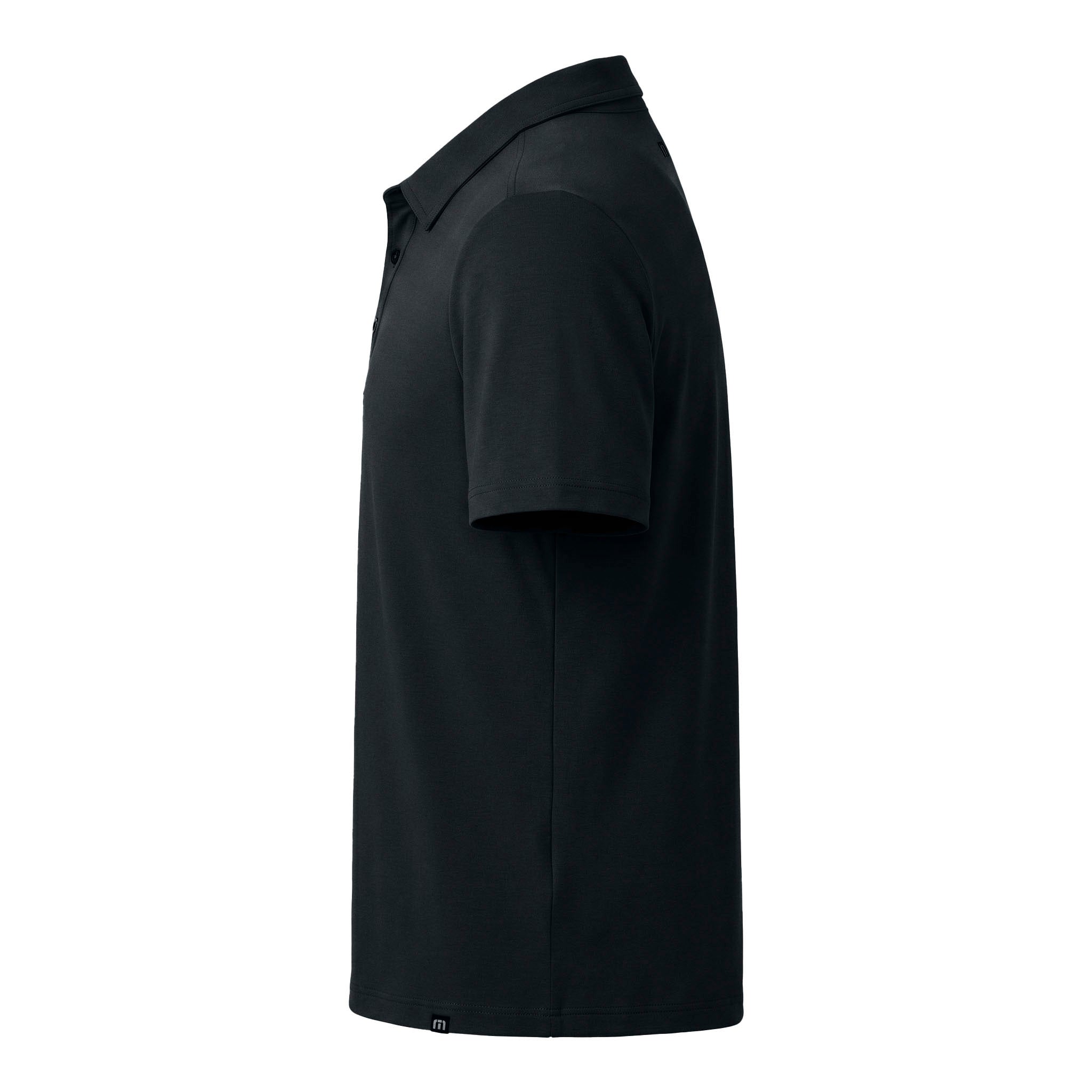 TravisMathew TMA41461 custom polo in black, left side view