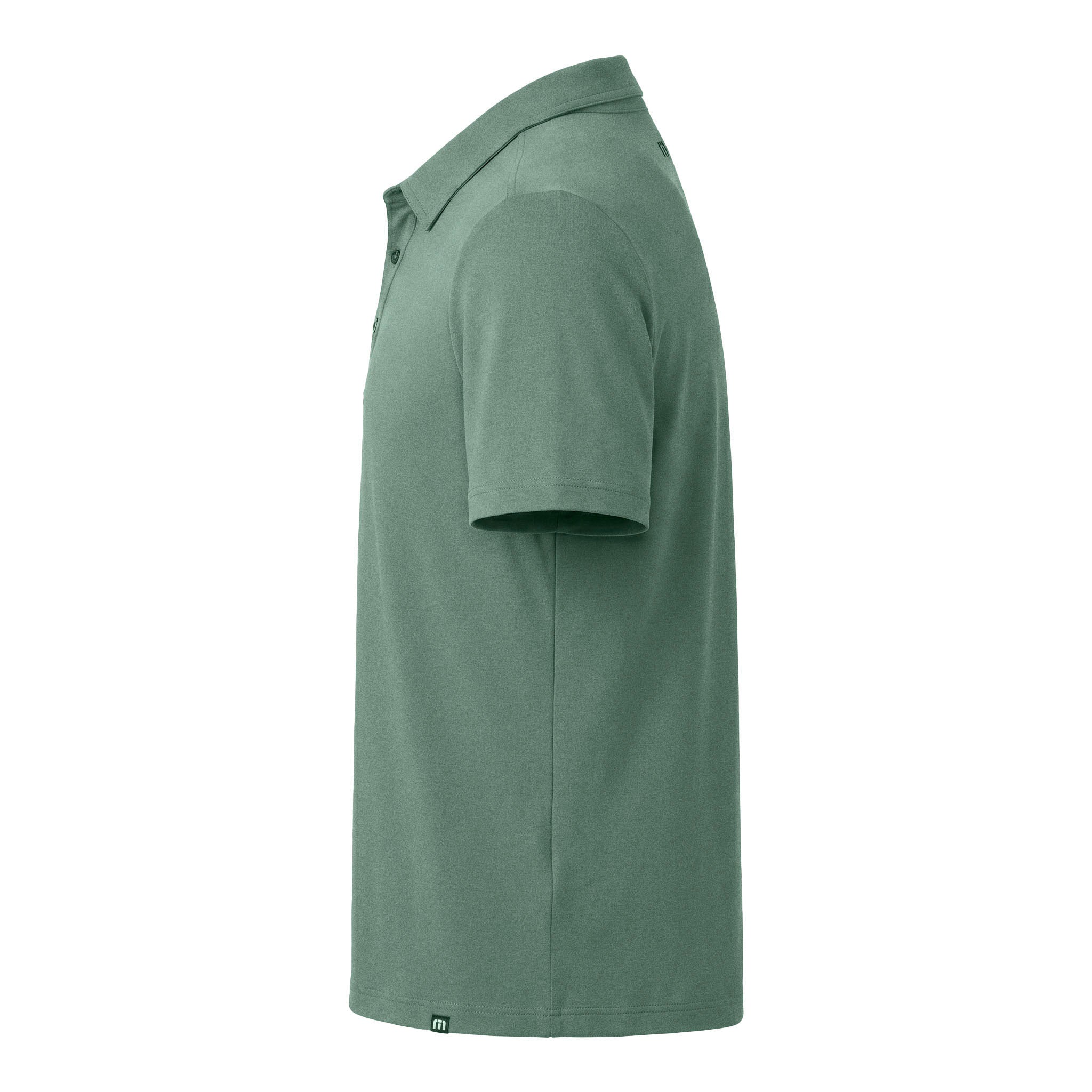 TravisMathew TMA41461 custom polo in laurel green, left side view