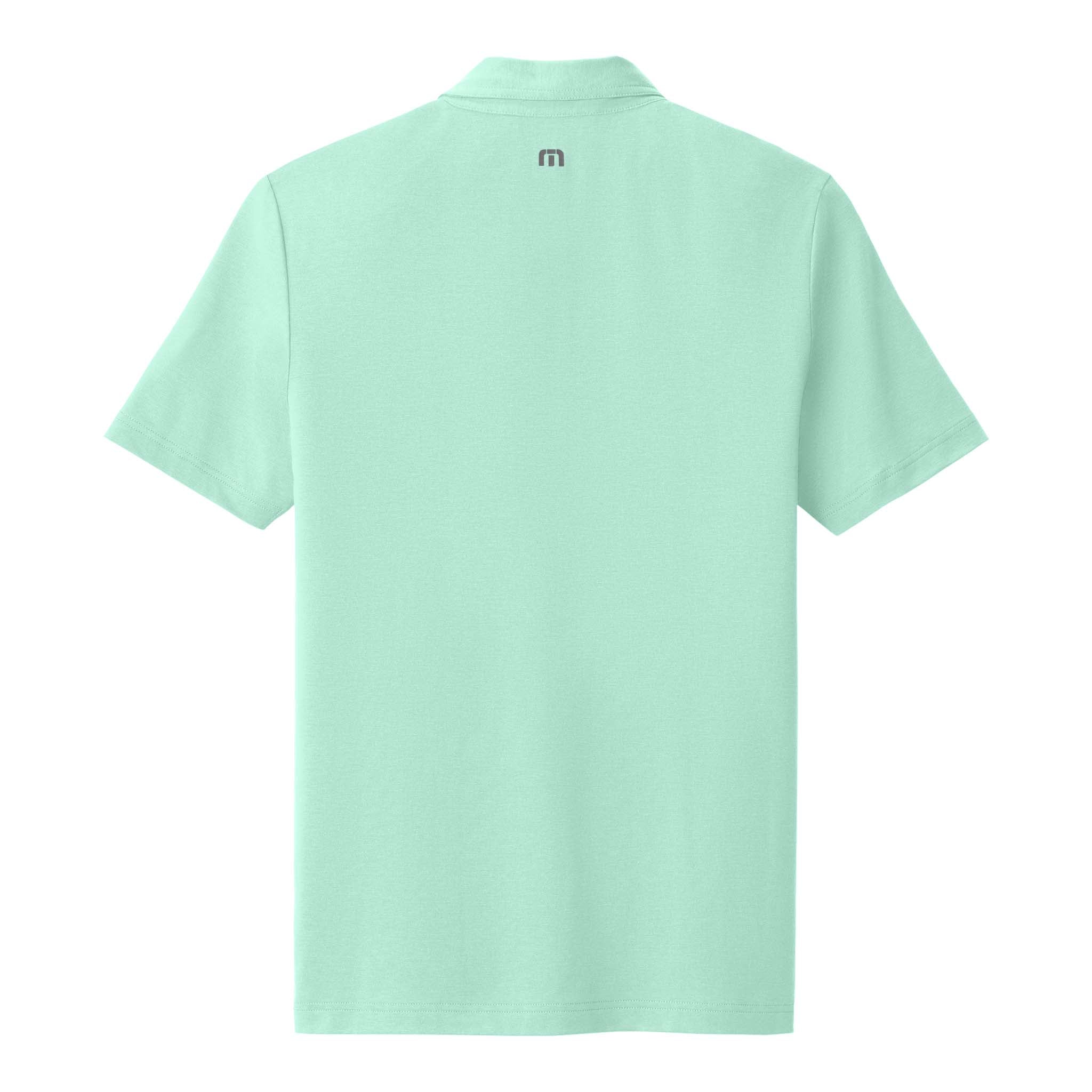 TravisMathew TMA41461 custom polo in mint, back view