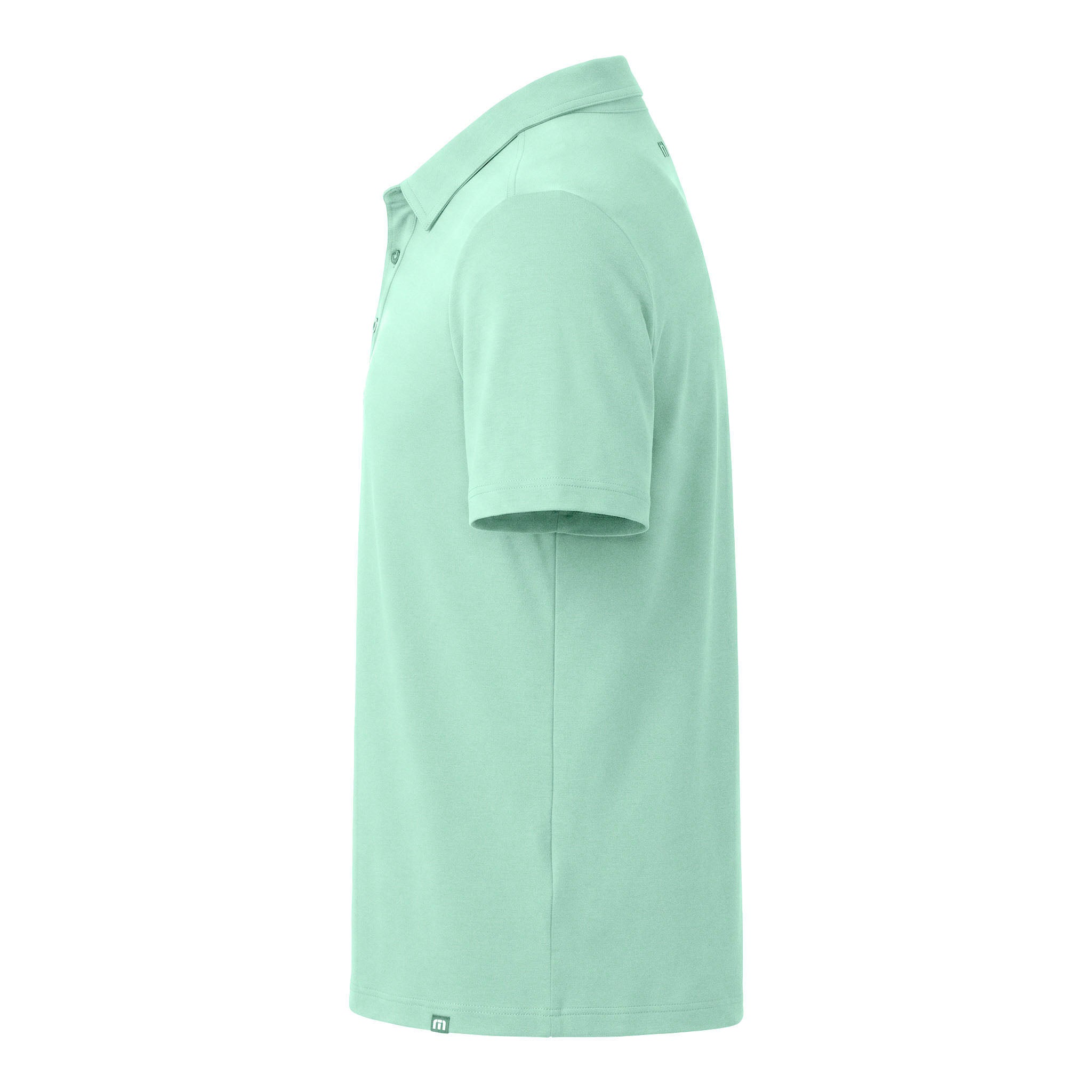TravisMathew TMA41461 custom polo in mint, left side view