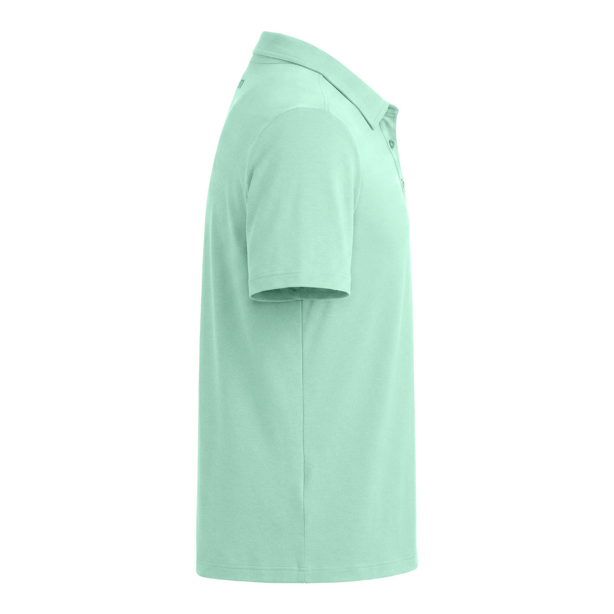 TravisMathew TMA41461 custom polo in mint, right side view