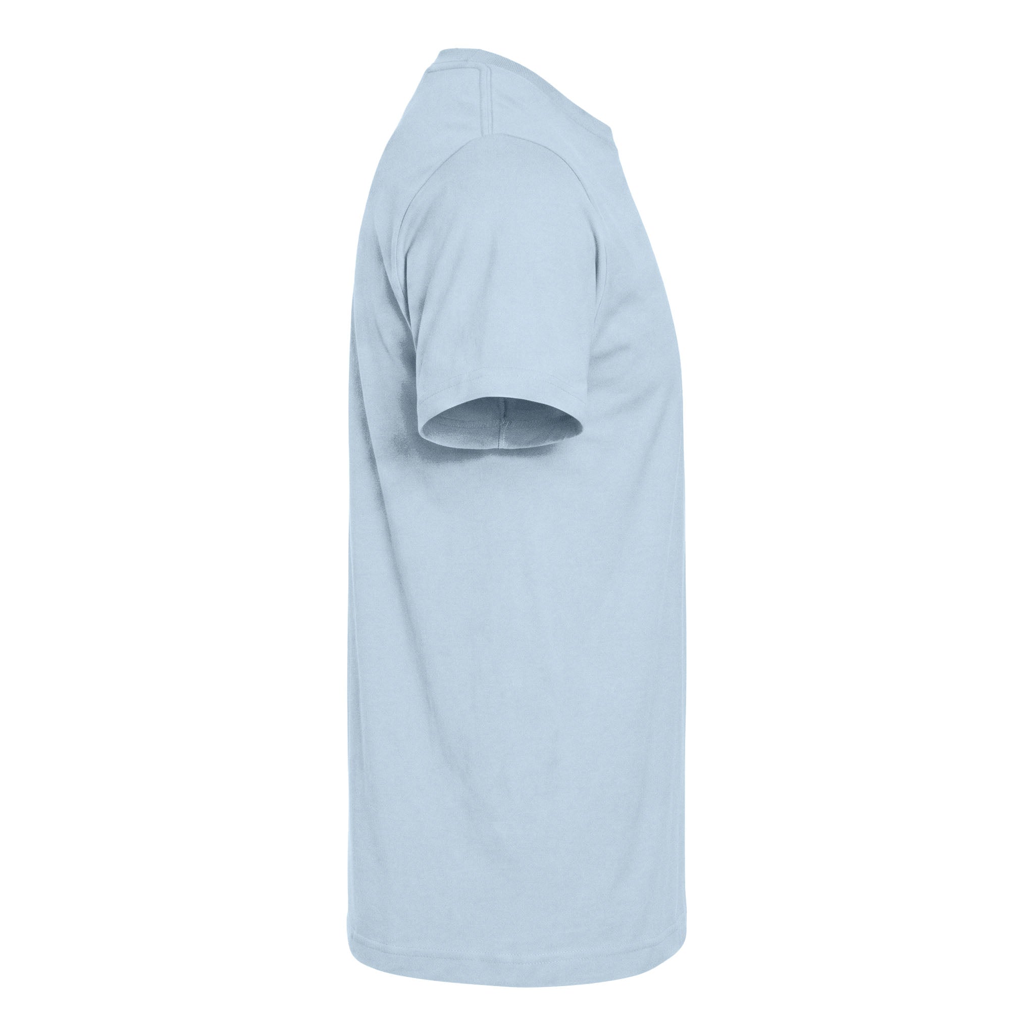 Tultex 202 custom short sleeve t-shirt in baby blue, right side view