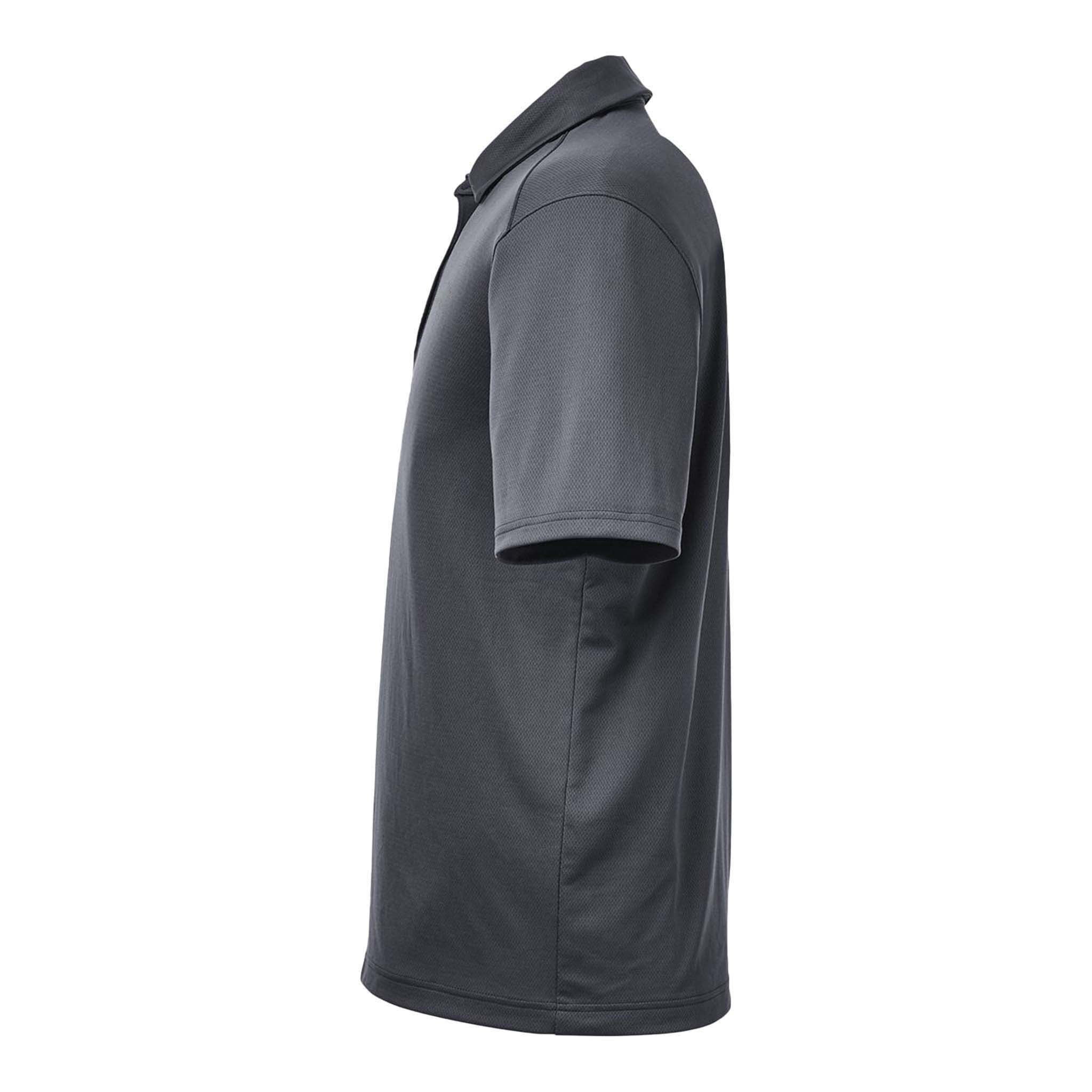 Under Armour 1370399 custom polo in cs grey light heather and white, left side view