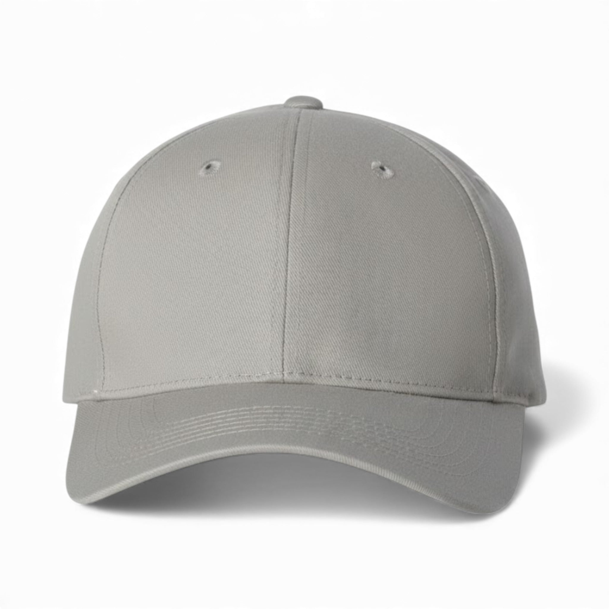 Front view of Valucap 2260 custom hat in grey