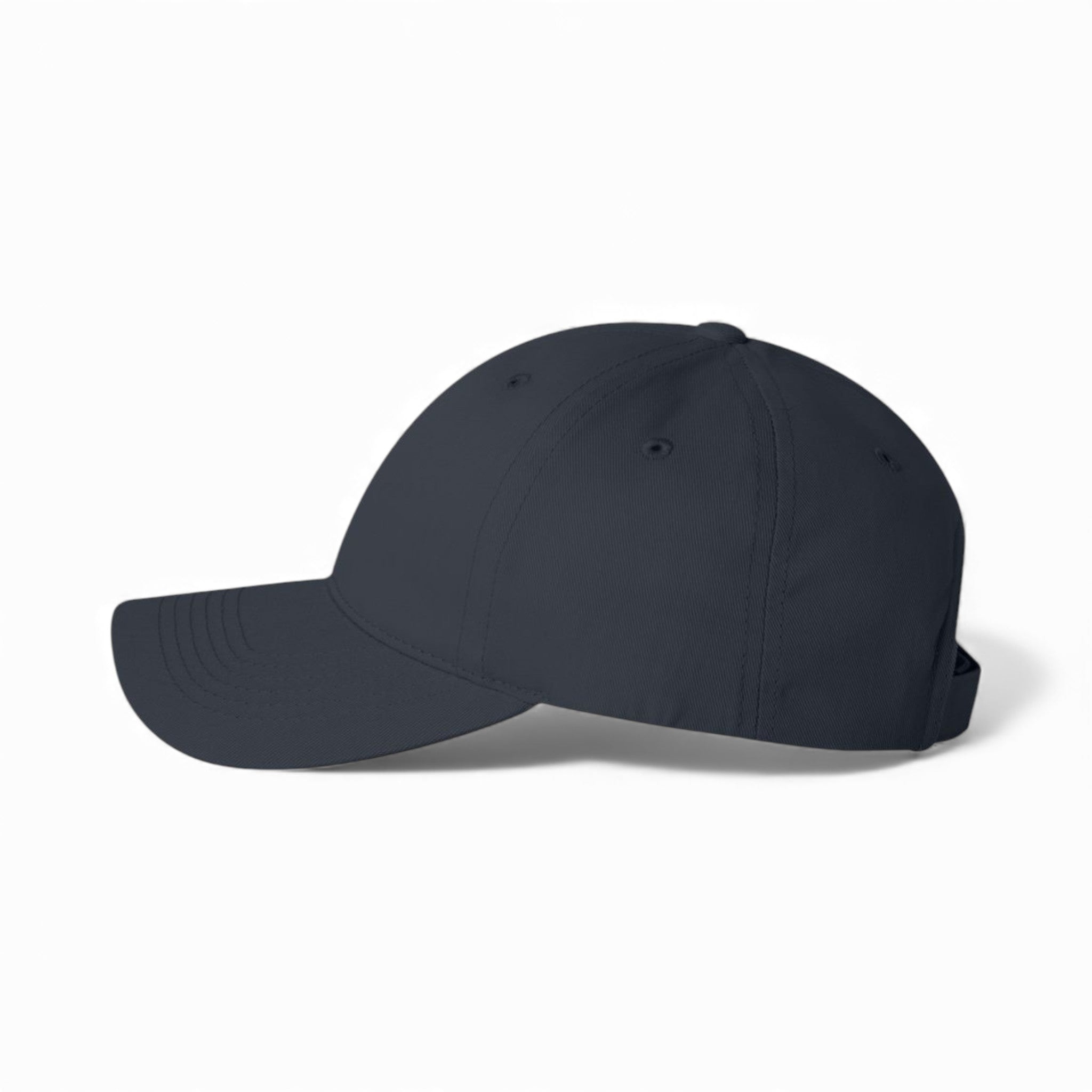 Left side view of Valucap 2260 custom hat in navy