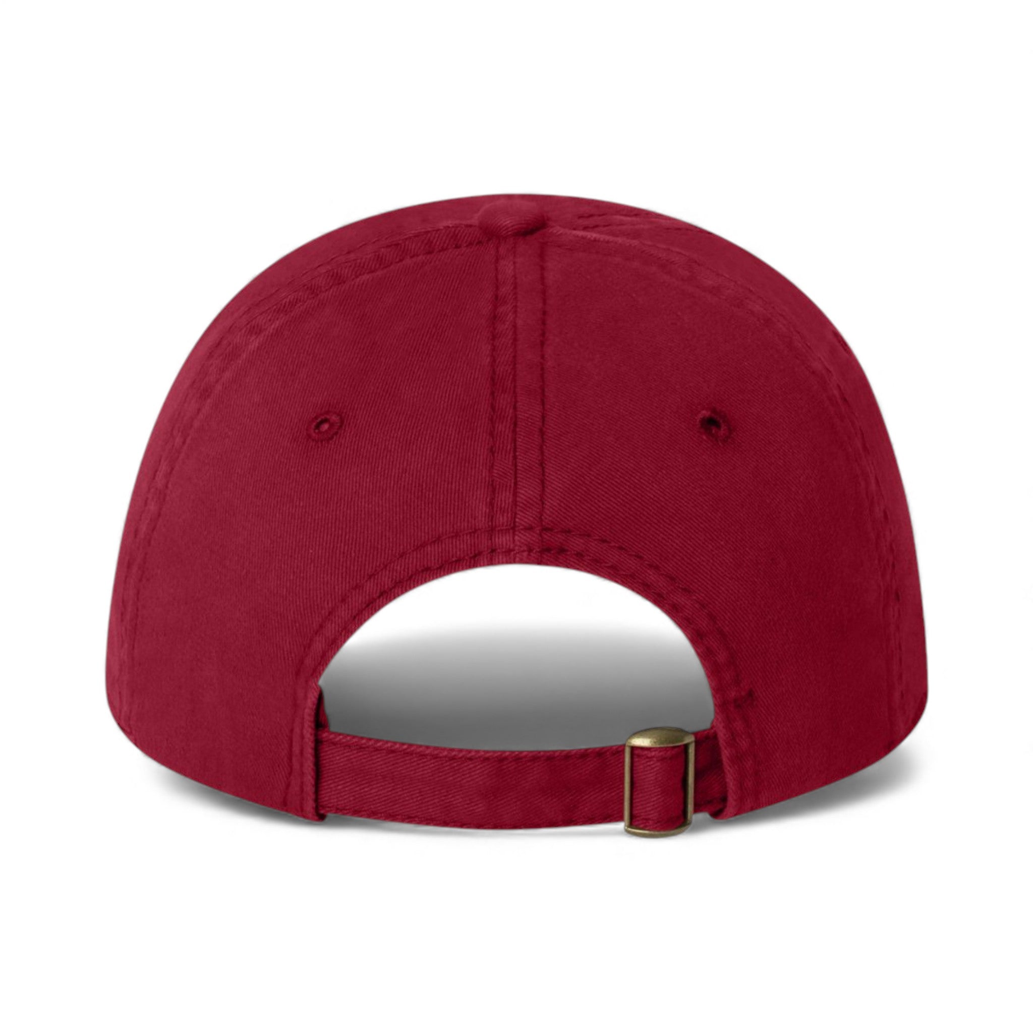 Back view of Valucap AH35 custom hat in cardinal