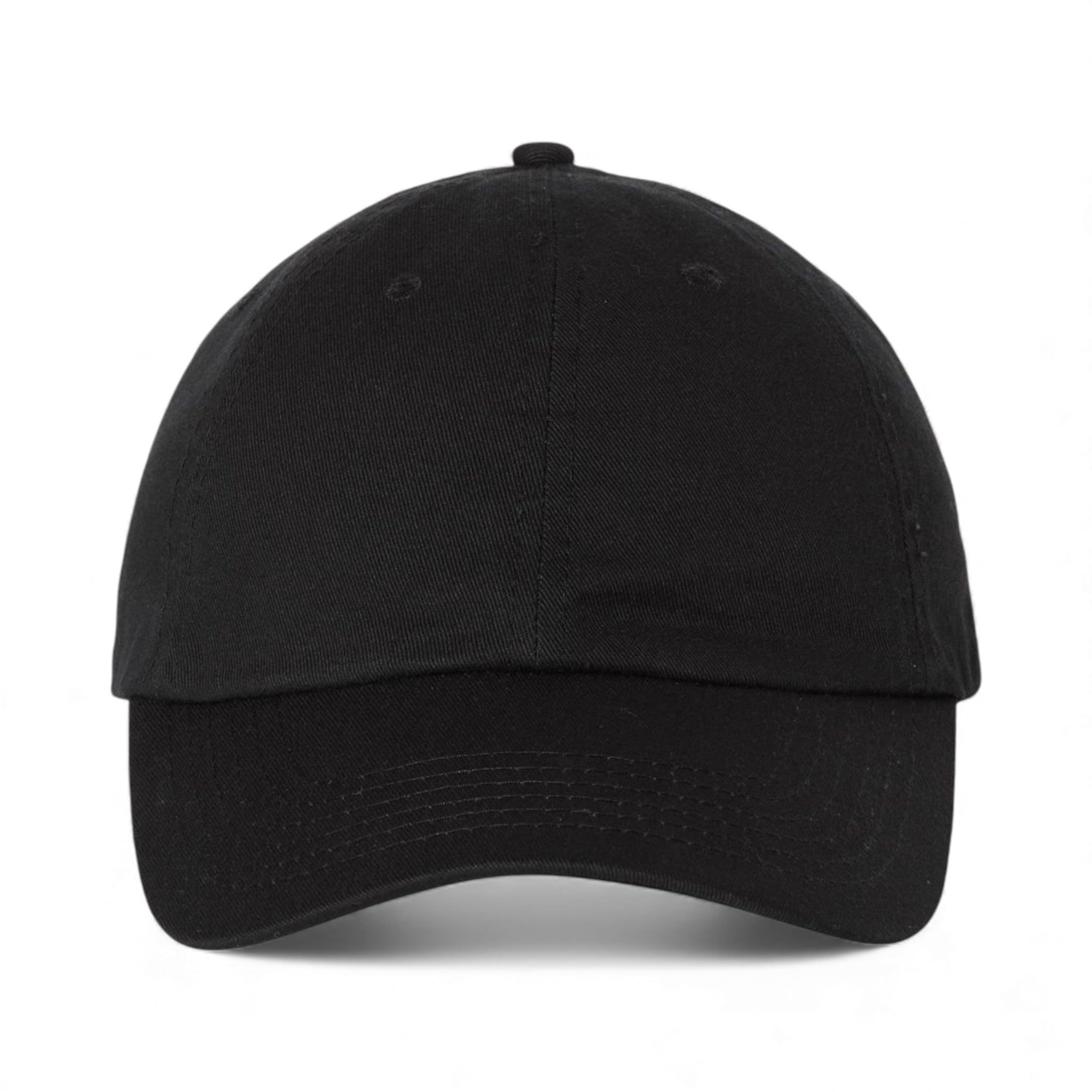 Front view of Valucap VC300A custom hat in black