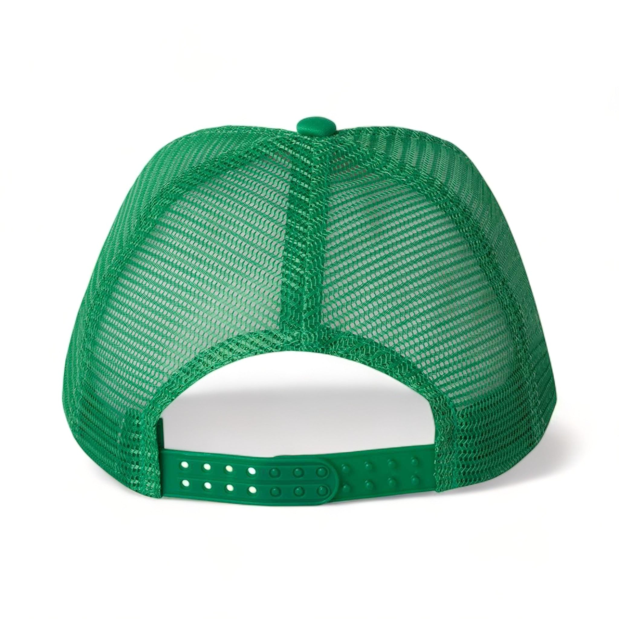 Back view of Valucap VC700 custom hat in white and kelly