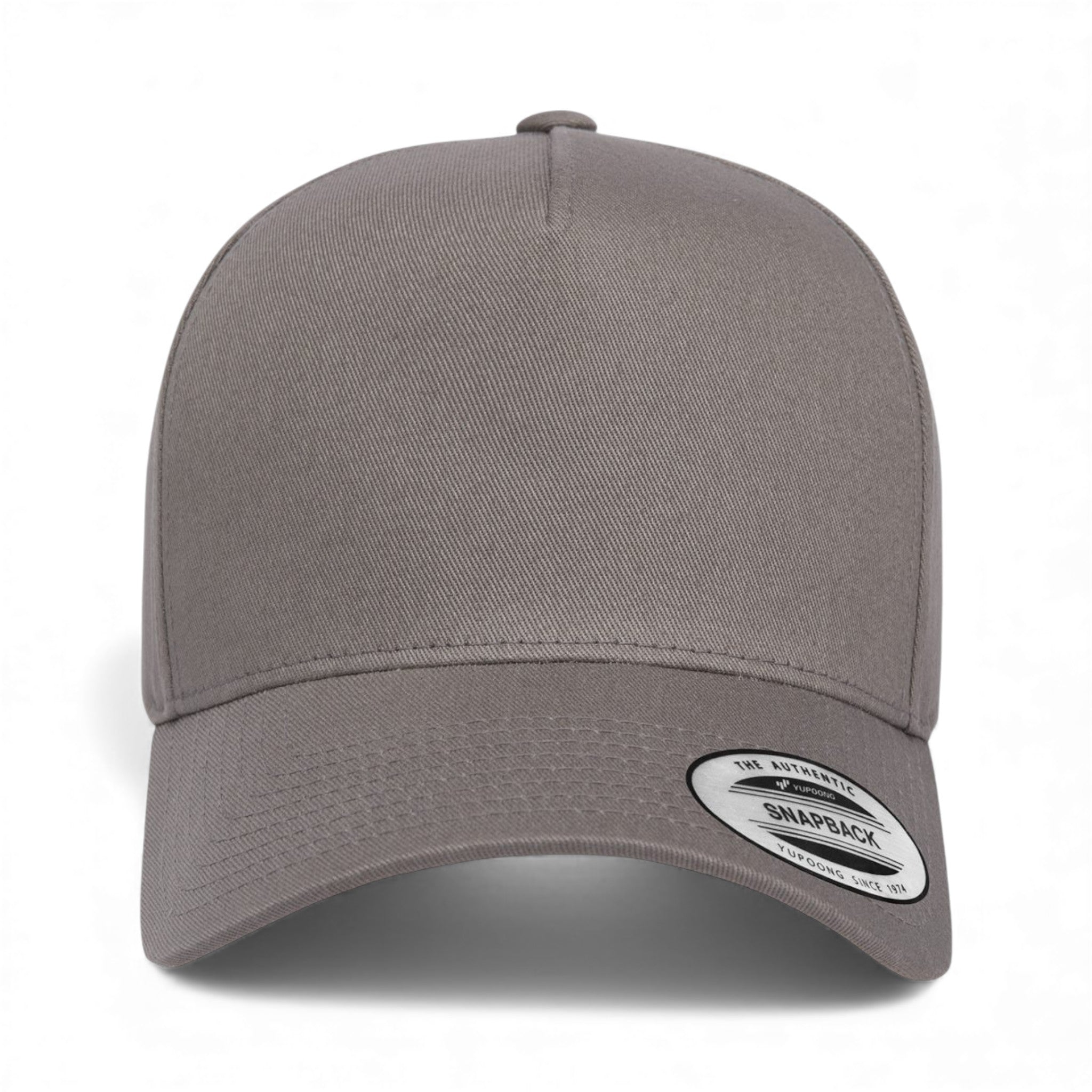 Front view of YP Classics 5079 custom hat in grey