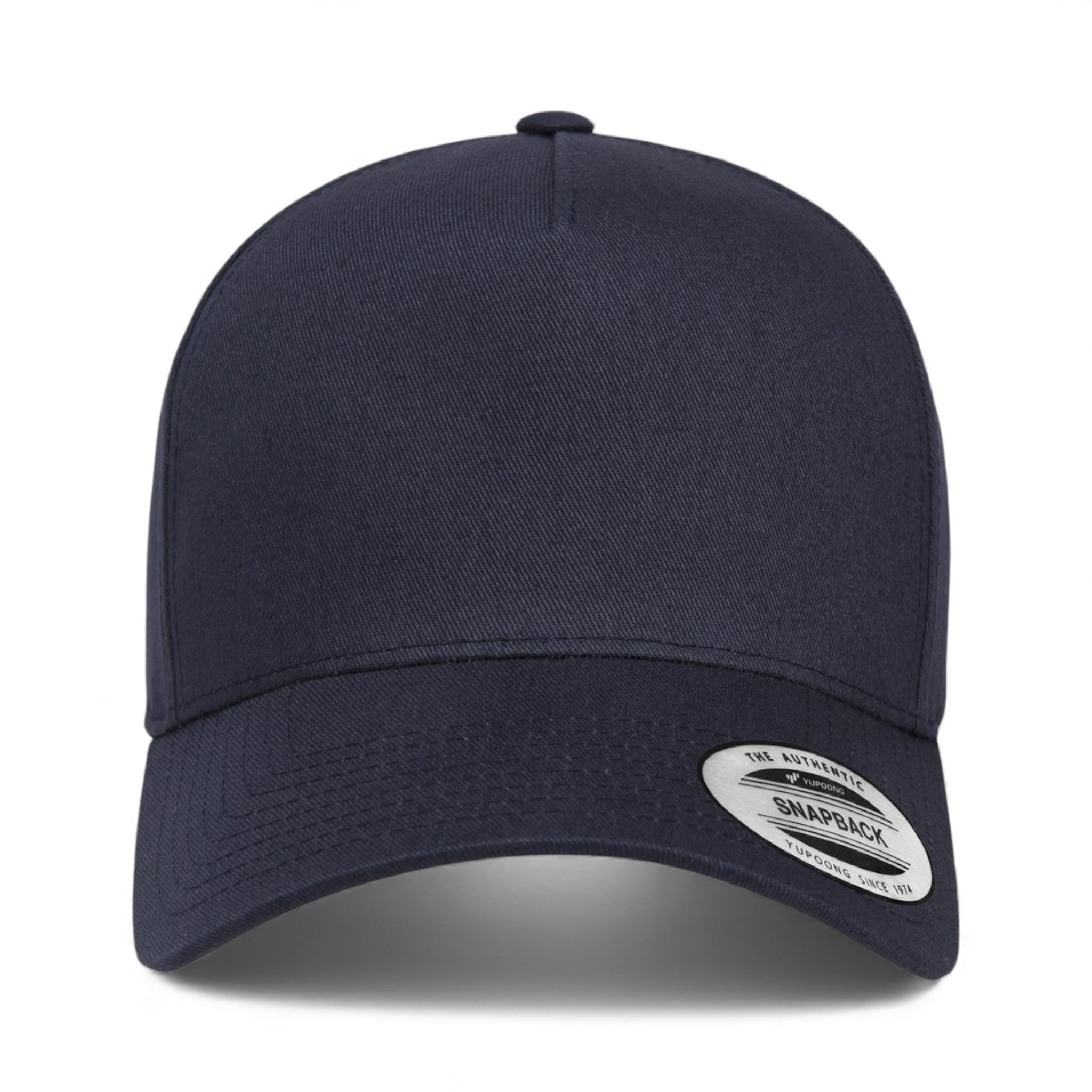 Front view of YP Classics 5079 custom hat in navy