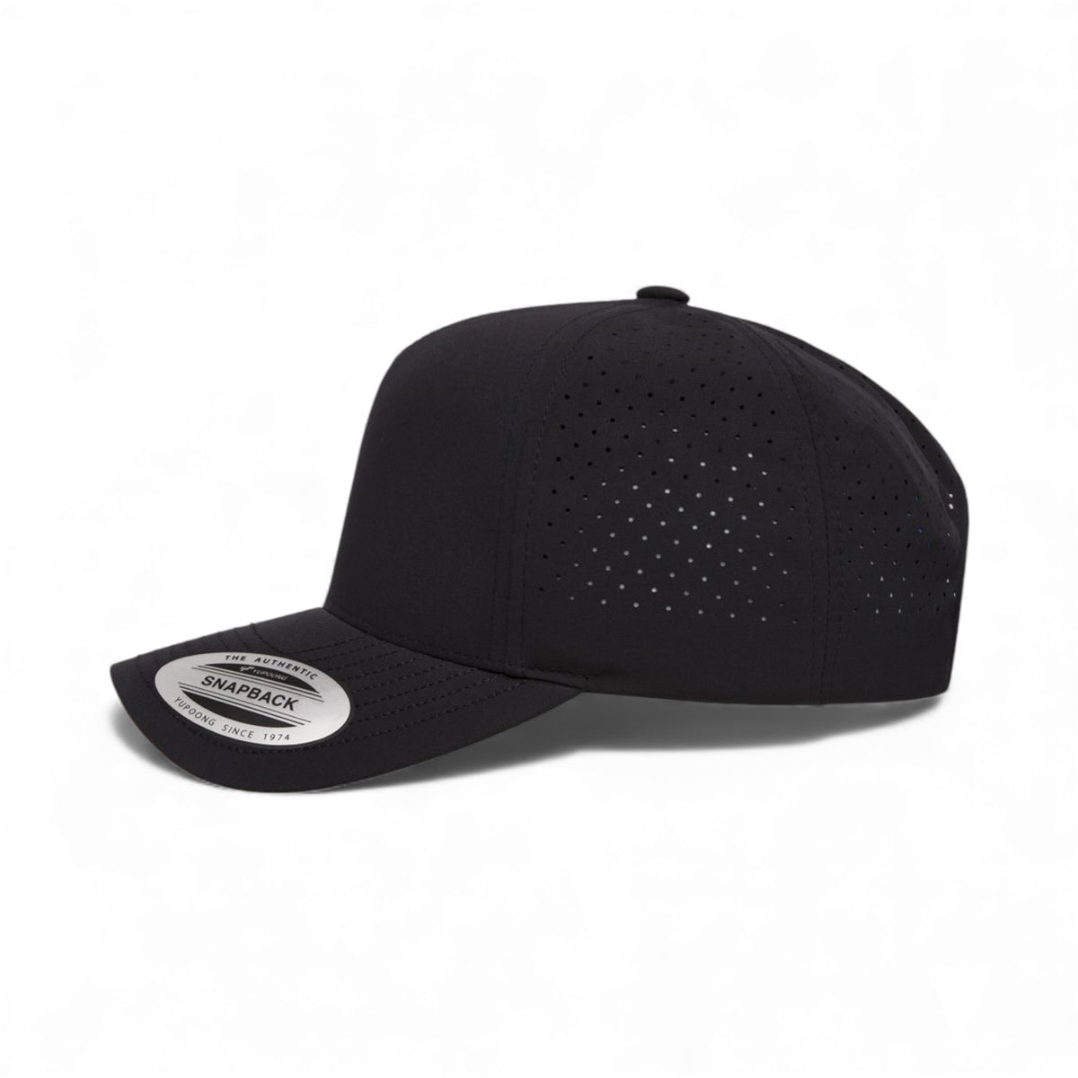 Left side view of YP Classics 5389AP custom hat in black