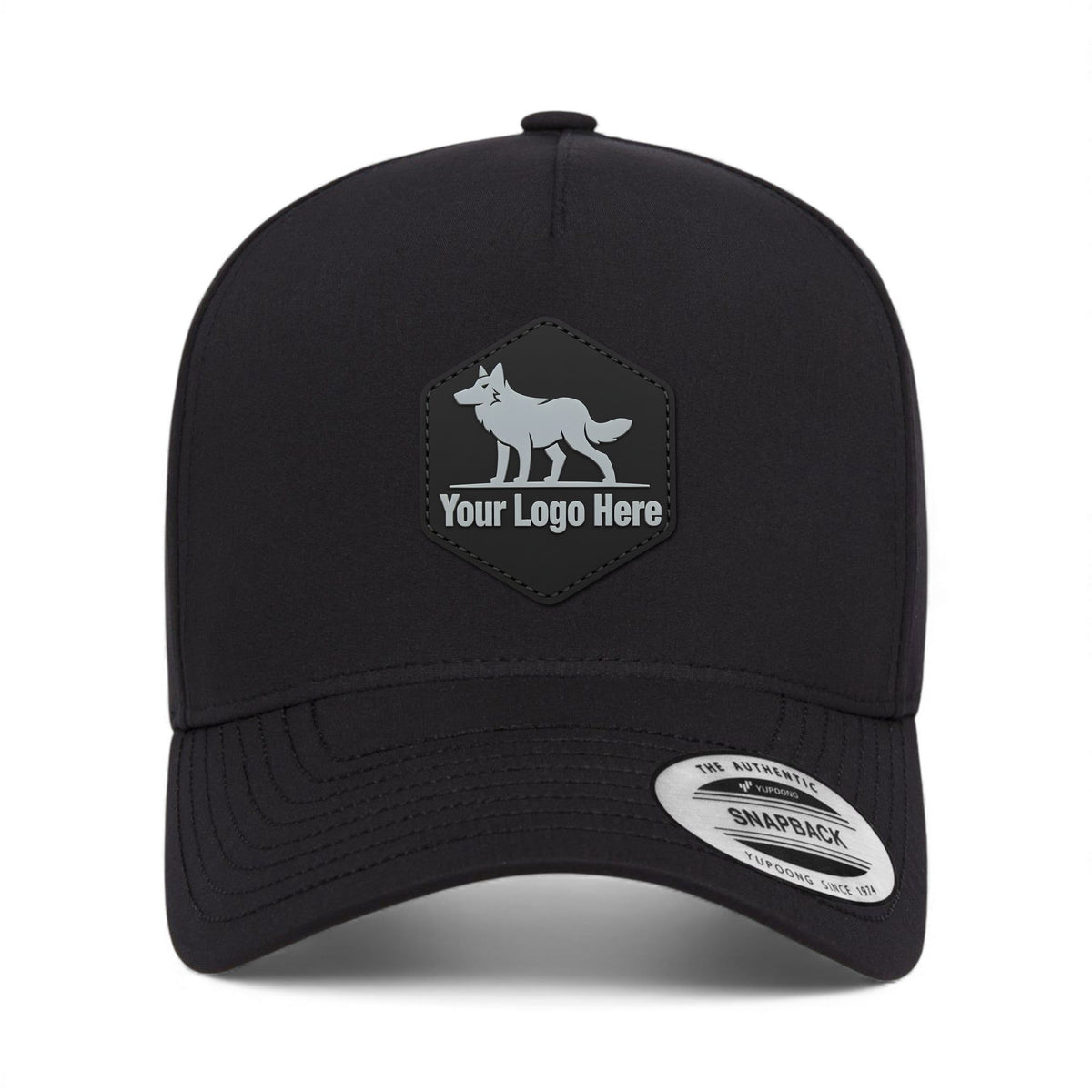 PVC patch preview of YP Classics 5389AP custom hat in black