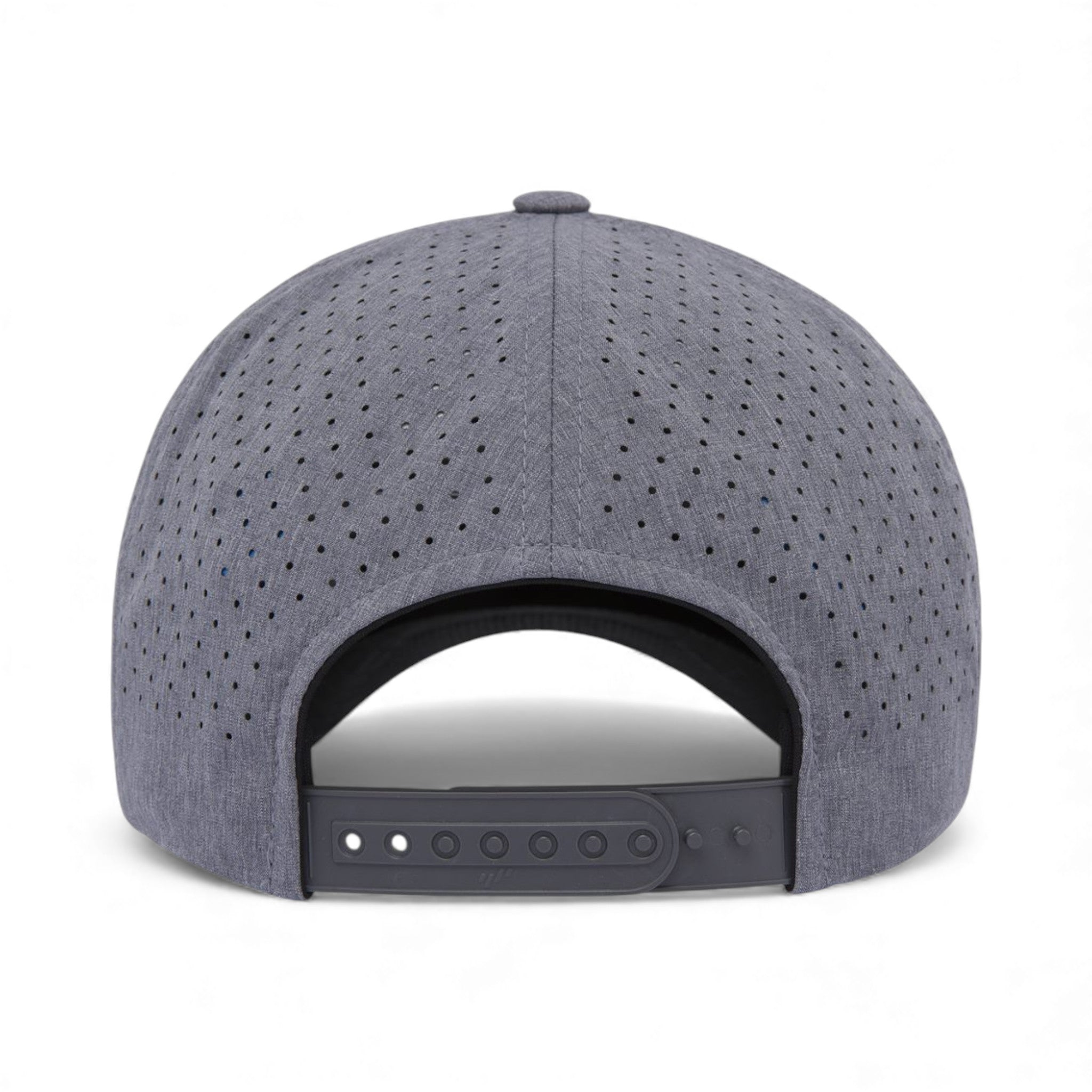 Back view of YP Classics 5389AP custom hat in heather grey