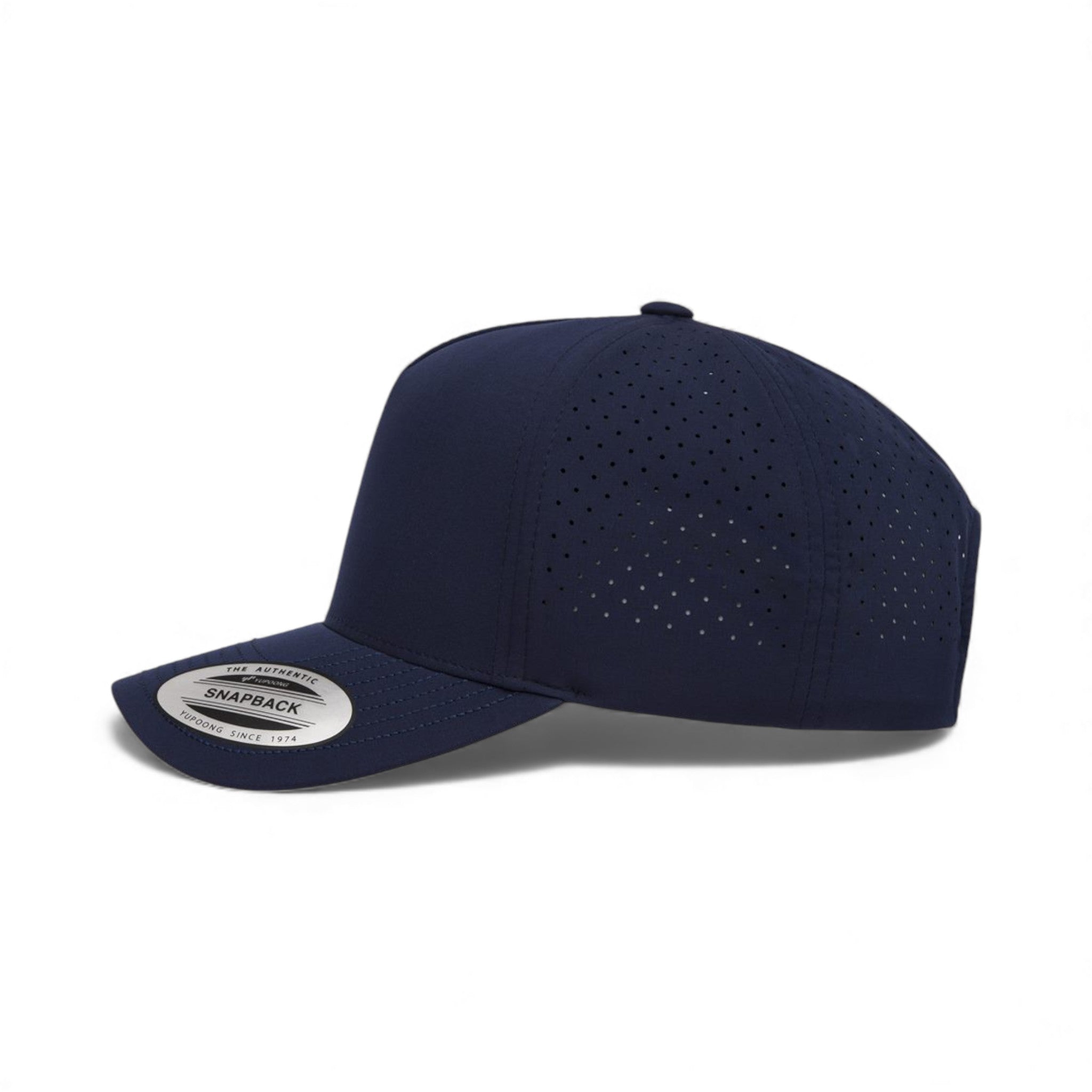 Left side view of YP Classics 5389AP custom hat in navy
