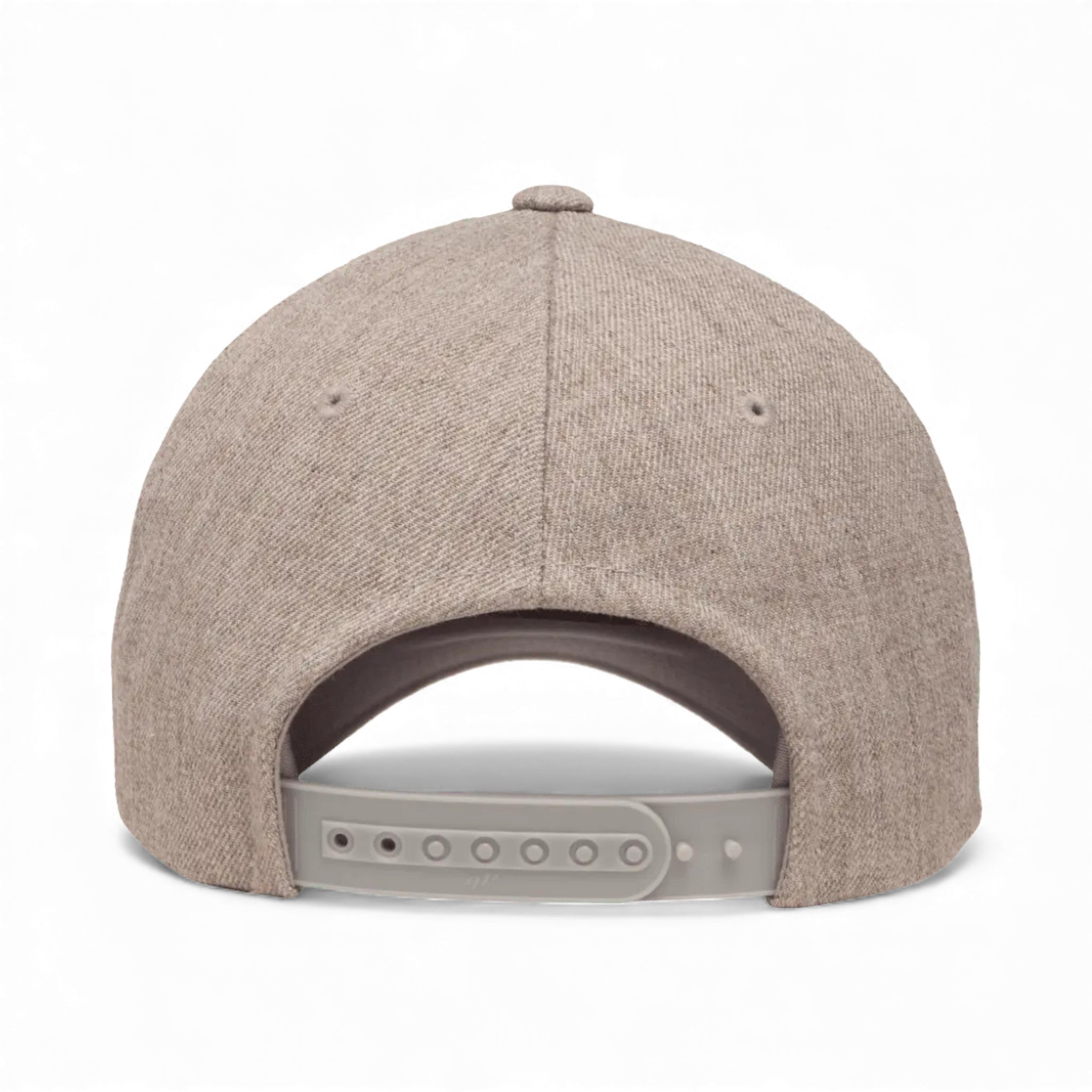 Back view of YP Classics 5789M custom hat in heather grey