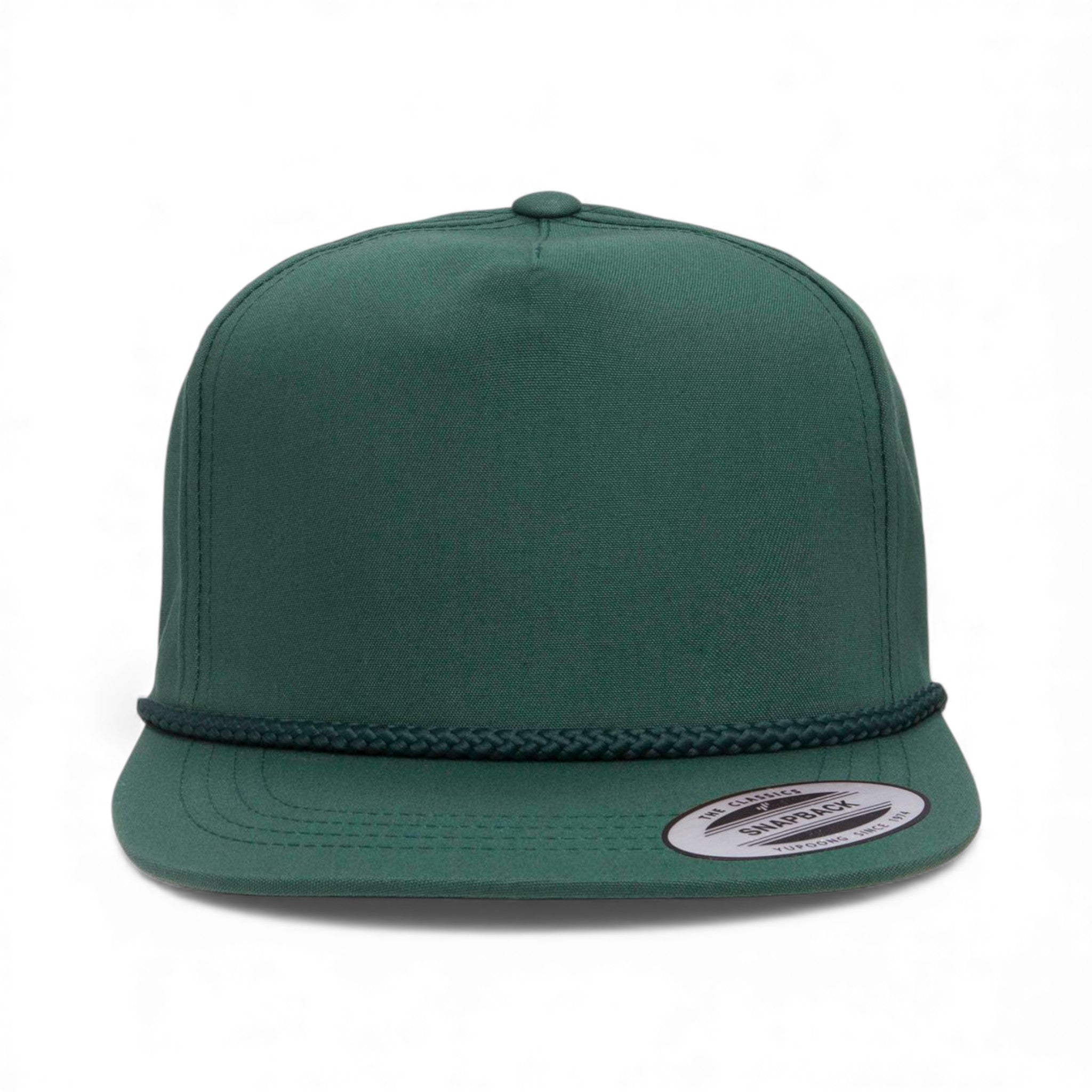 Front view of YP Classics 6002YP custom hat in spruce