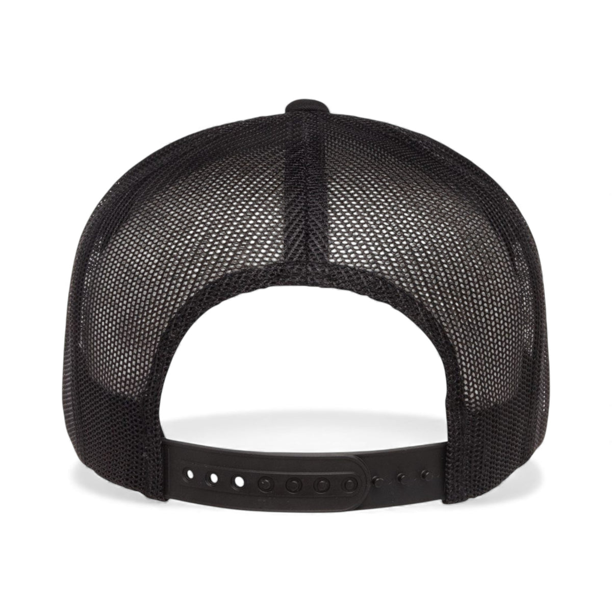 Back view of YP Classics 6006 custom hat in black