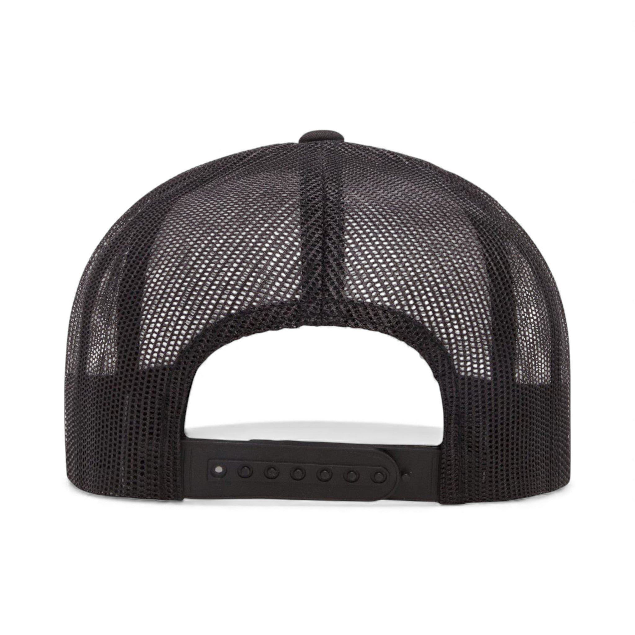 Back view of YP Classics 6006 custom hat in black, white and black