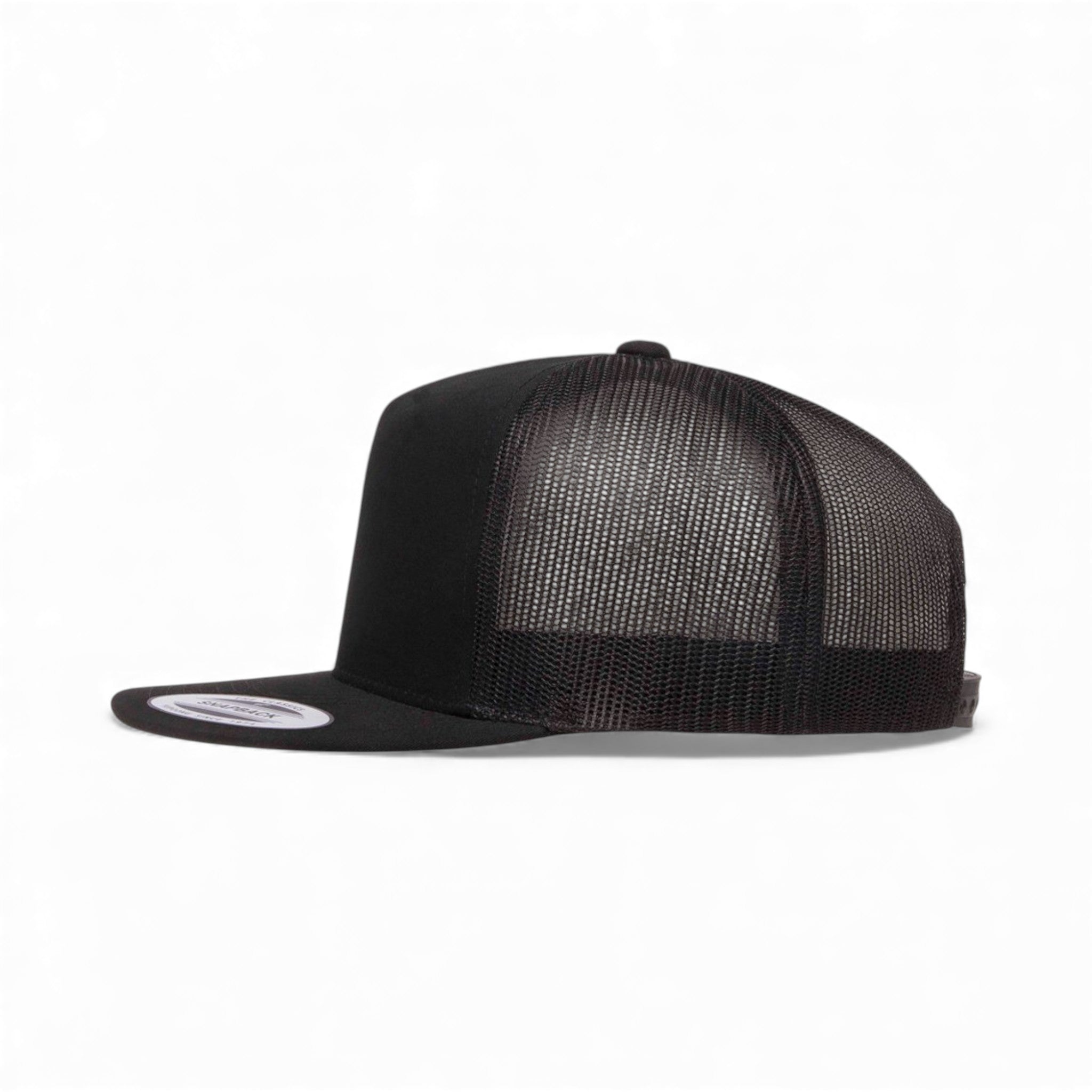 Left side view of YP Classics 6006 custom hat in black