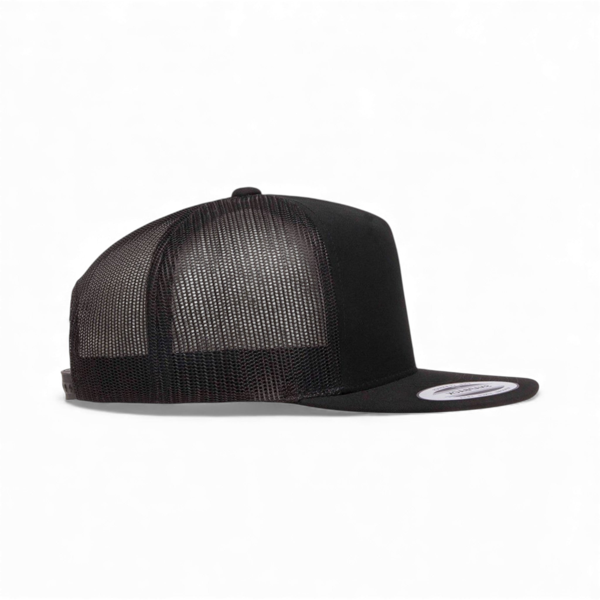 Right side view of YP Classics 6006 custom hat in black
