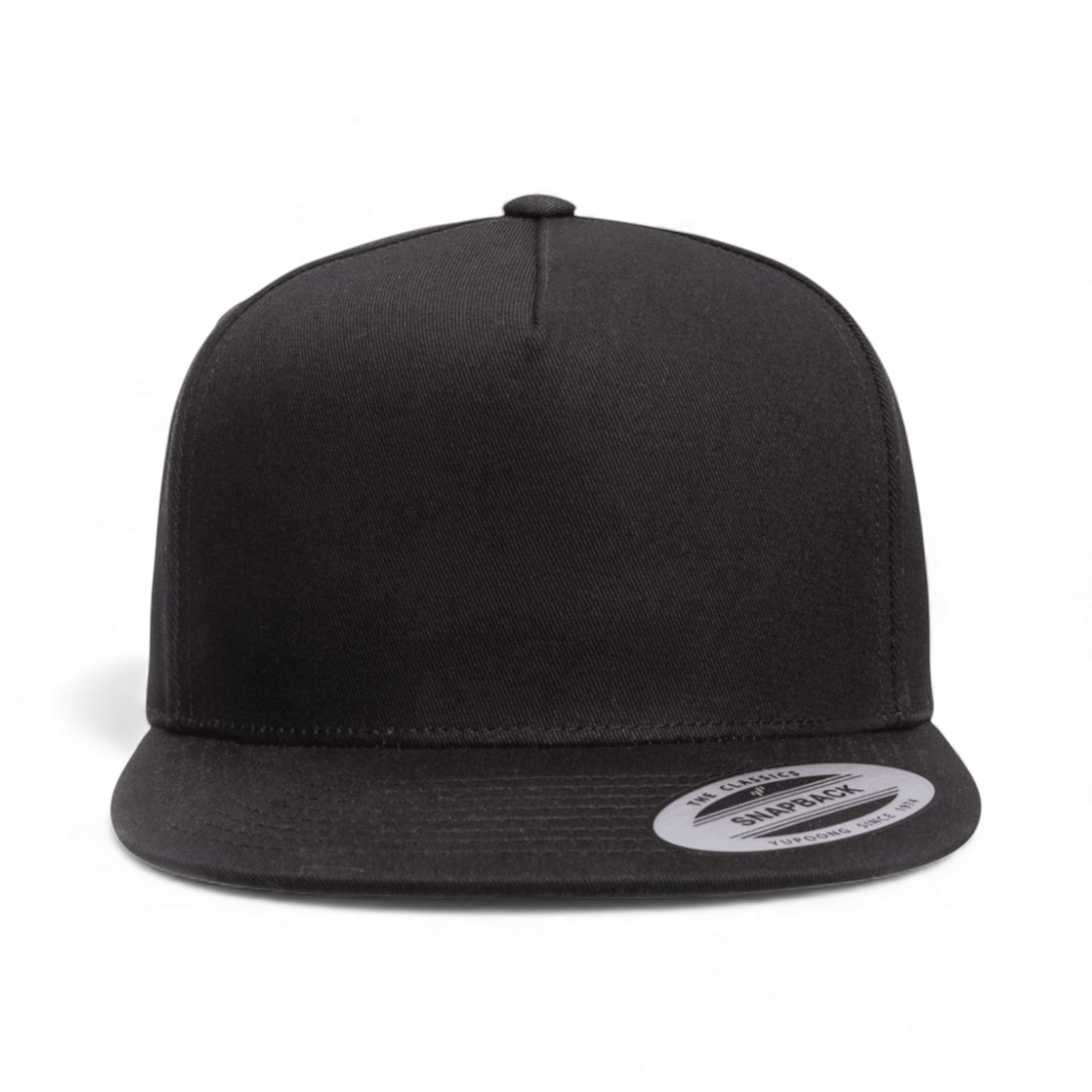 Front view of YP Classics 6007 custom hat in black