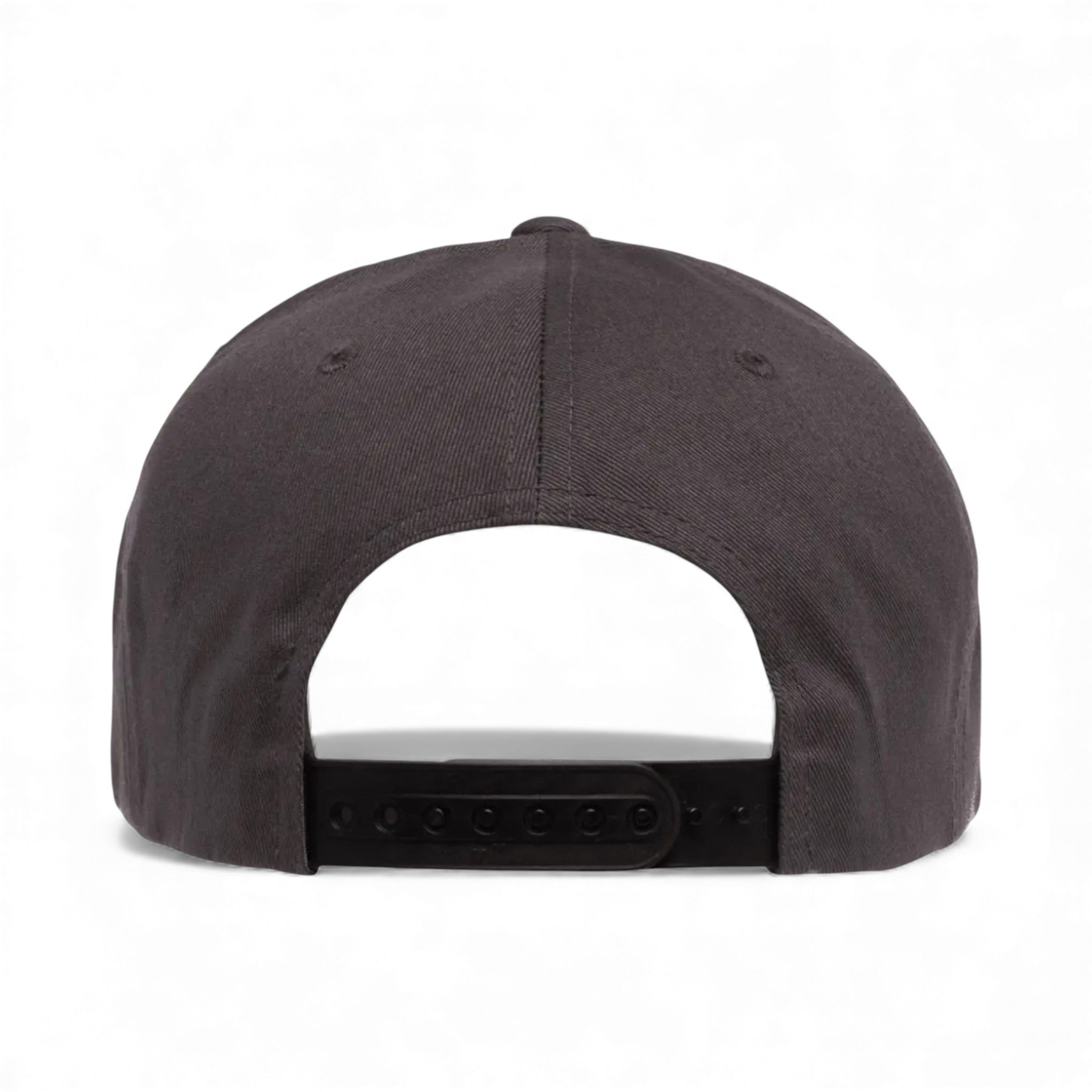 Back view of YP Classics 6007 custom hat in dark grey