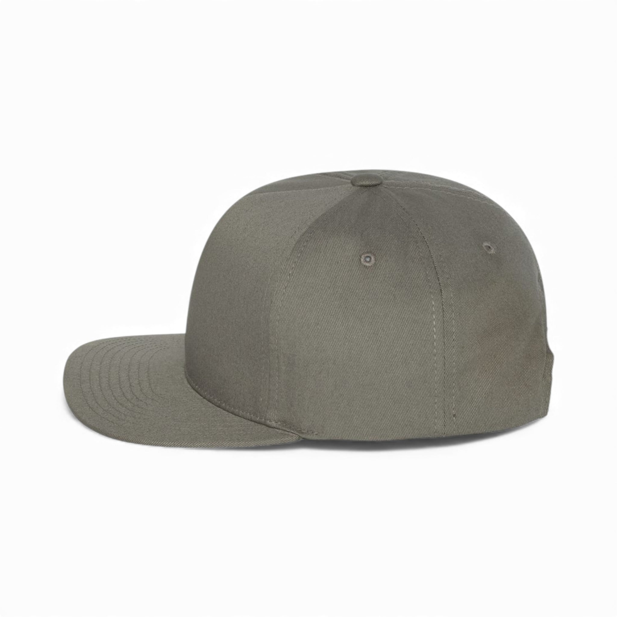Left side view of YP Classics 6007 custom hat in dark grey