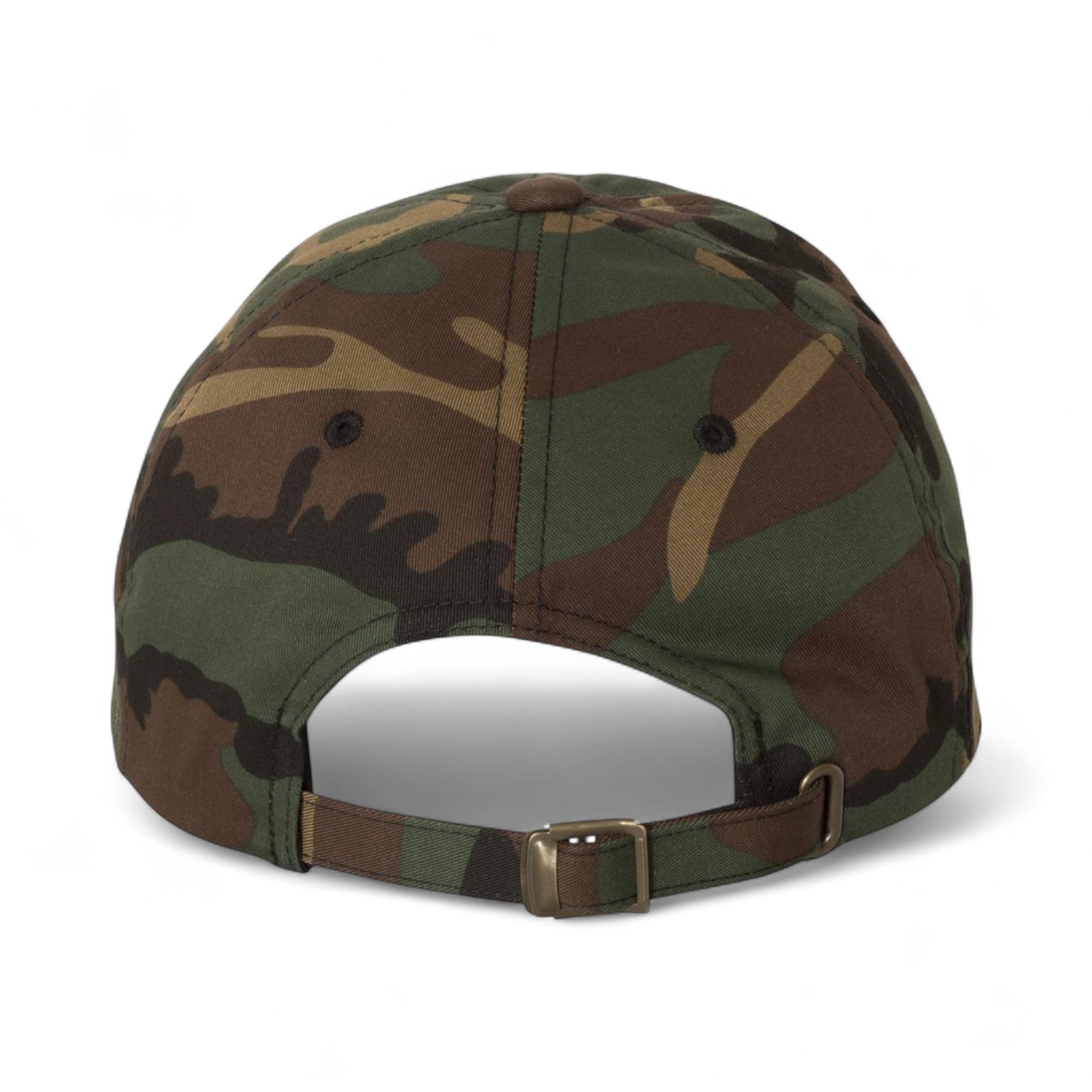 Back view of YP Classics 6245CM custom hat in green camo