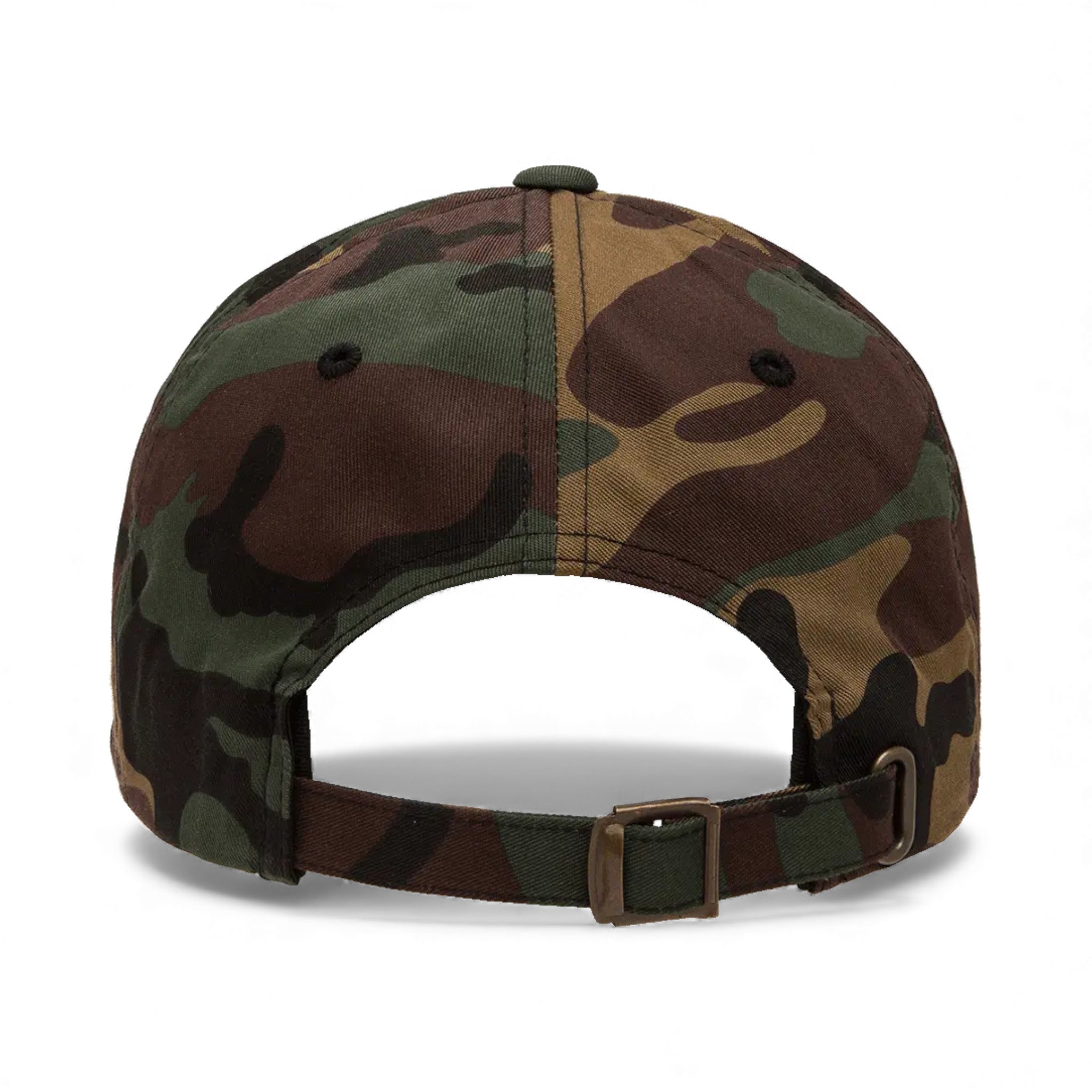 Back view of YP Classics 6245CM custom hat in green camo