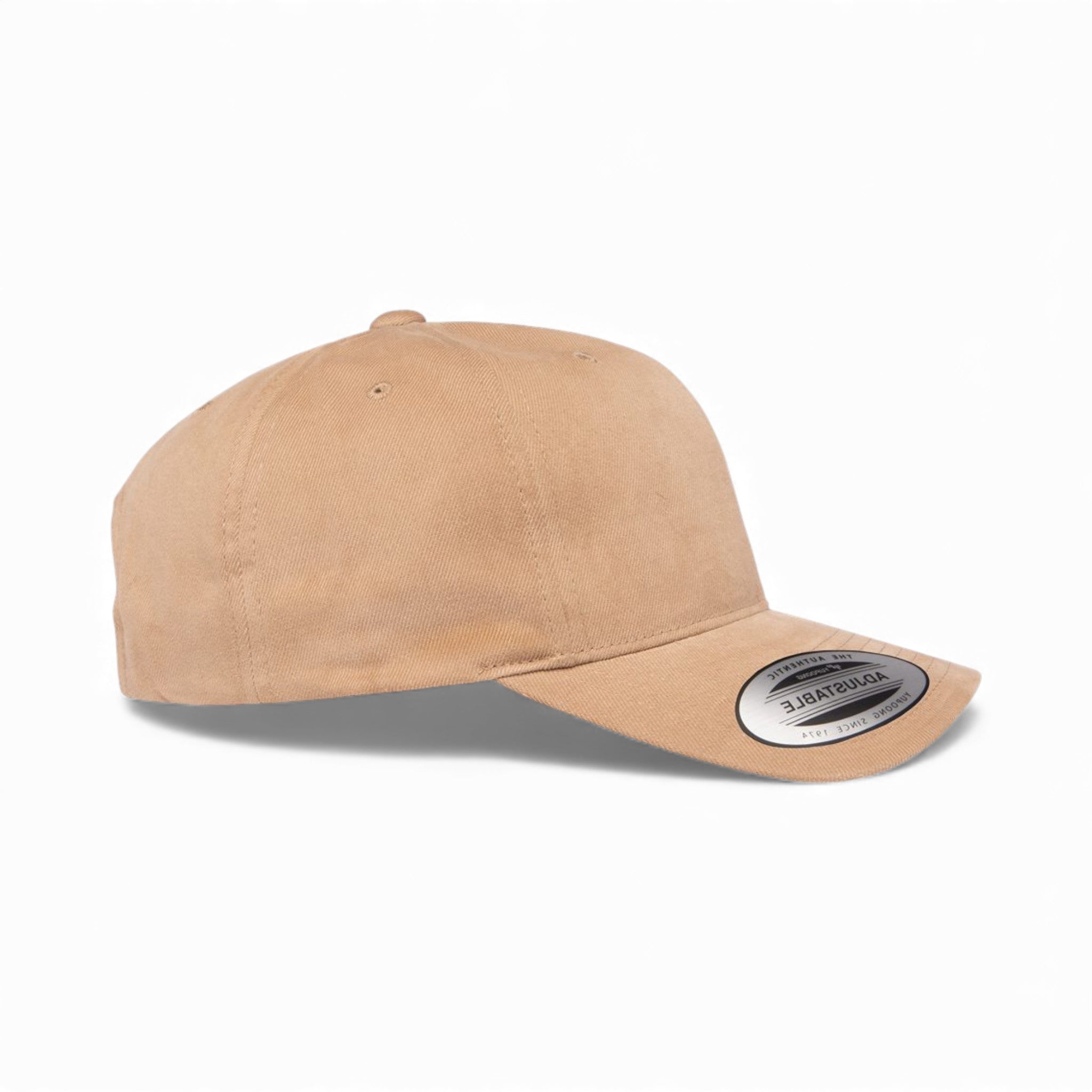Right side view of YP Classics 6363V custom hat in khaki