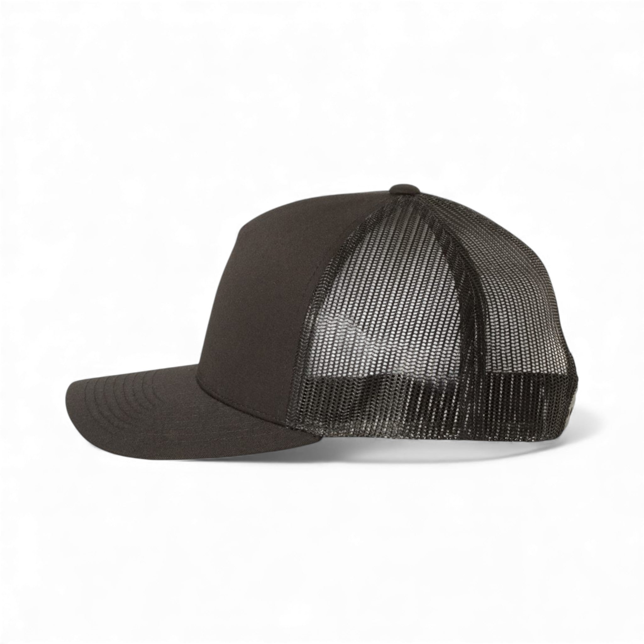 Left side view of YP Classics 6506 custom hat in black