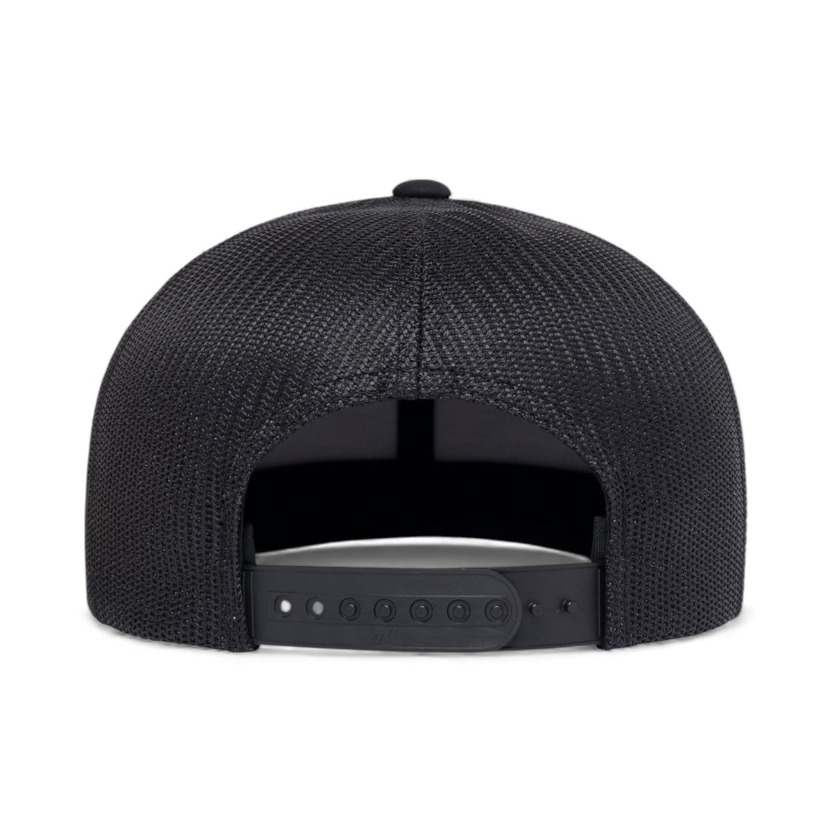 Back view of YP Classics 6609 custom hat in black