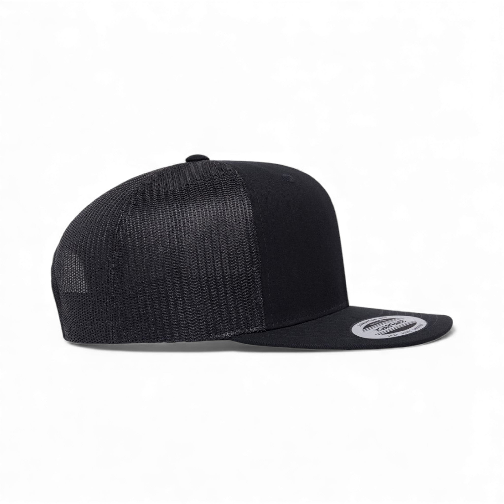 Right side view of YP Classics 6609 custom hat in black