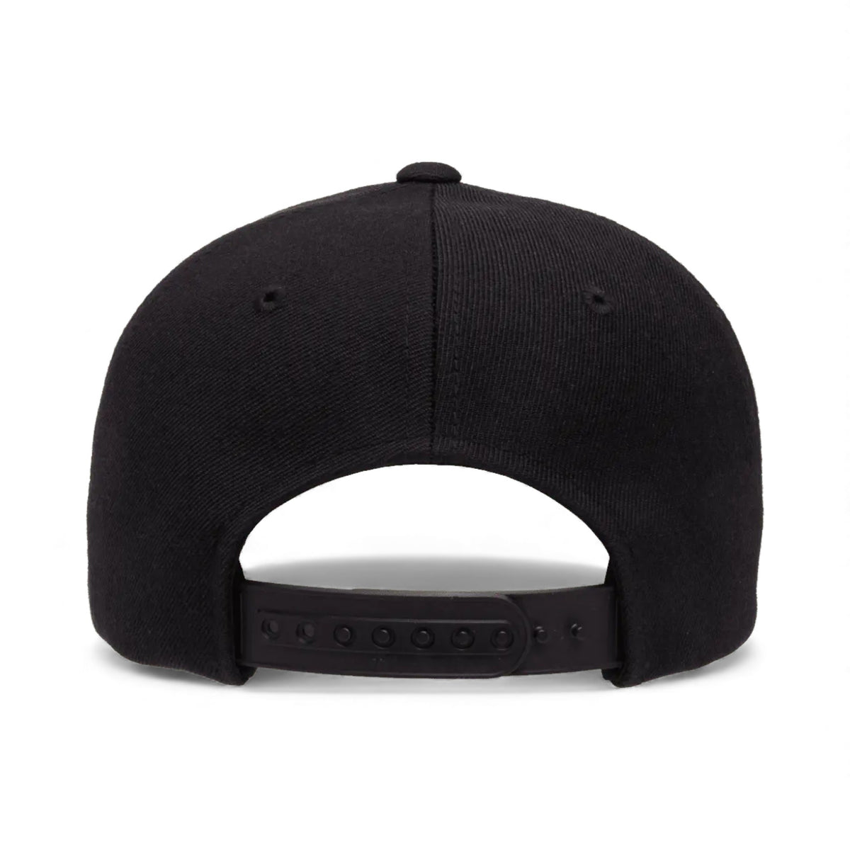 Back view of YP Classics 6789M custom hat in black