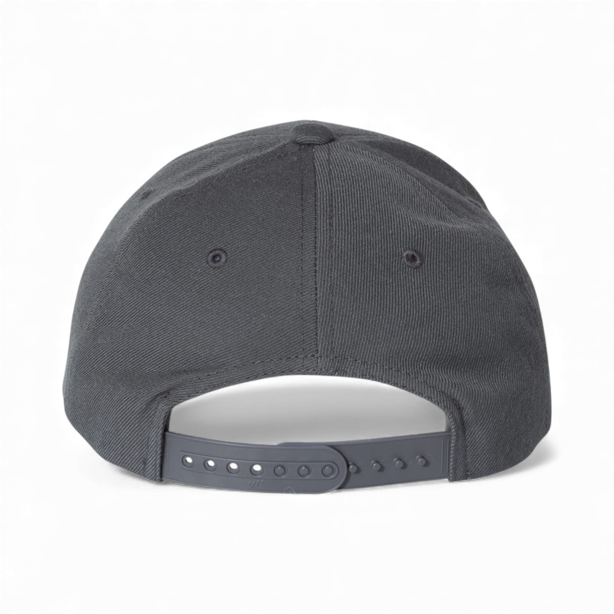 Back view of YP Classics 6789M custom hat in dark grey