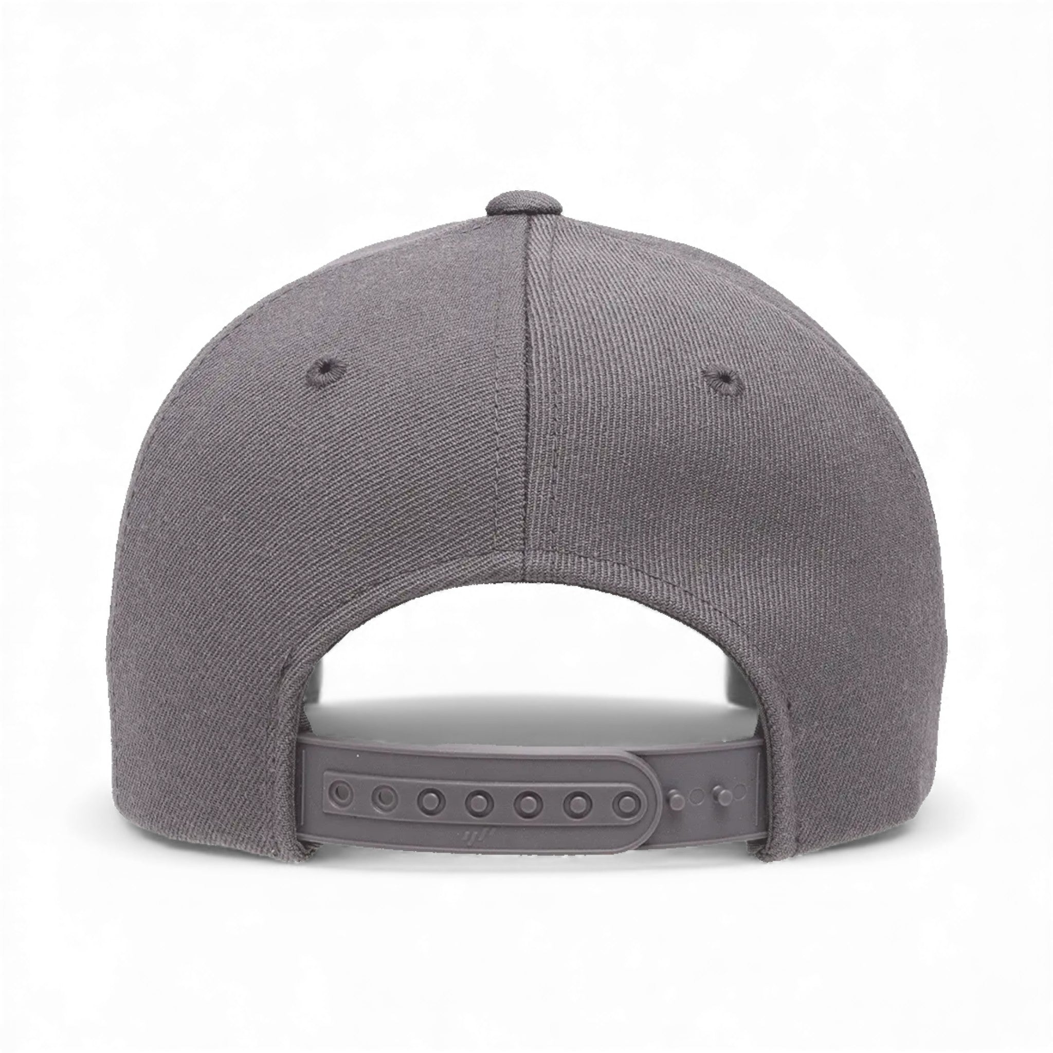 Back view of YP Classics 6789M custom hat in dark grey