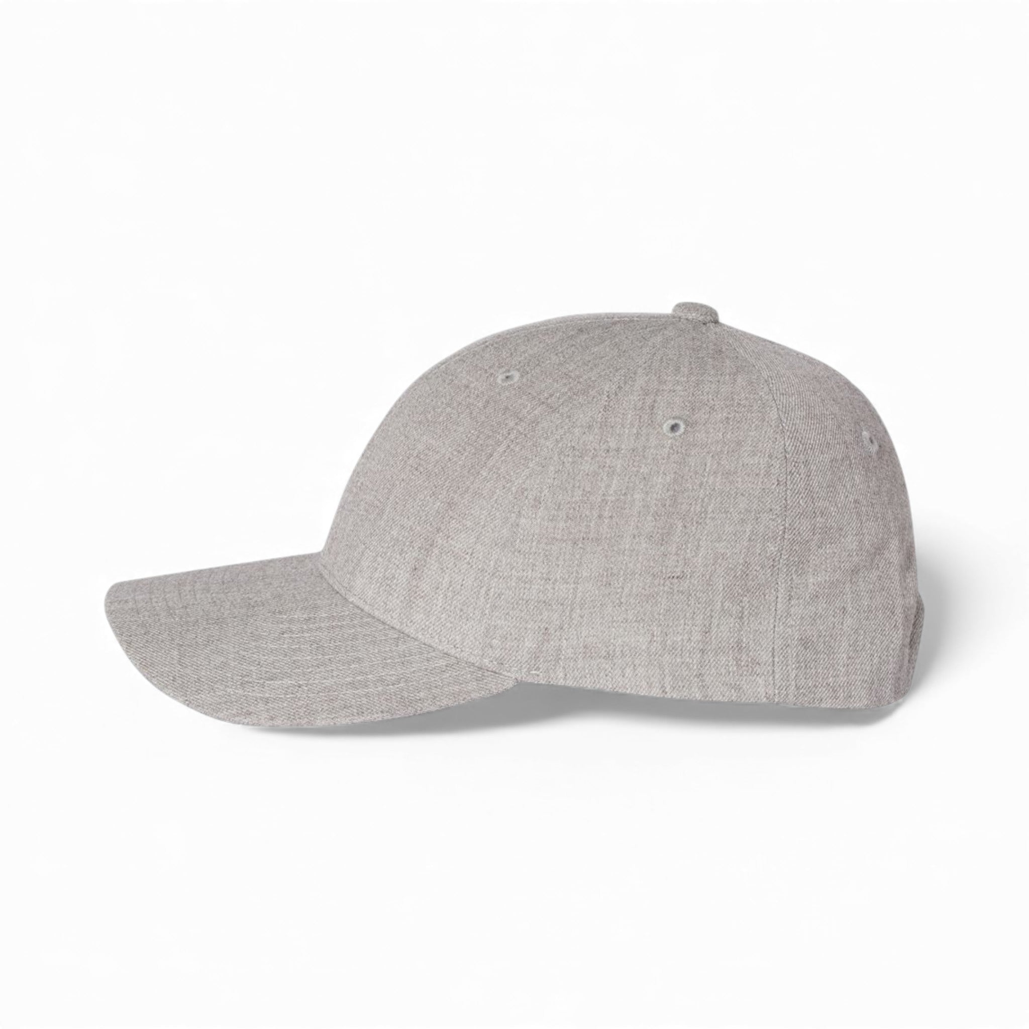 Left side view of YP Classics 6789M custom hat in heather grey