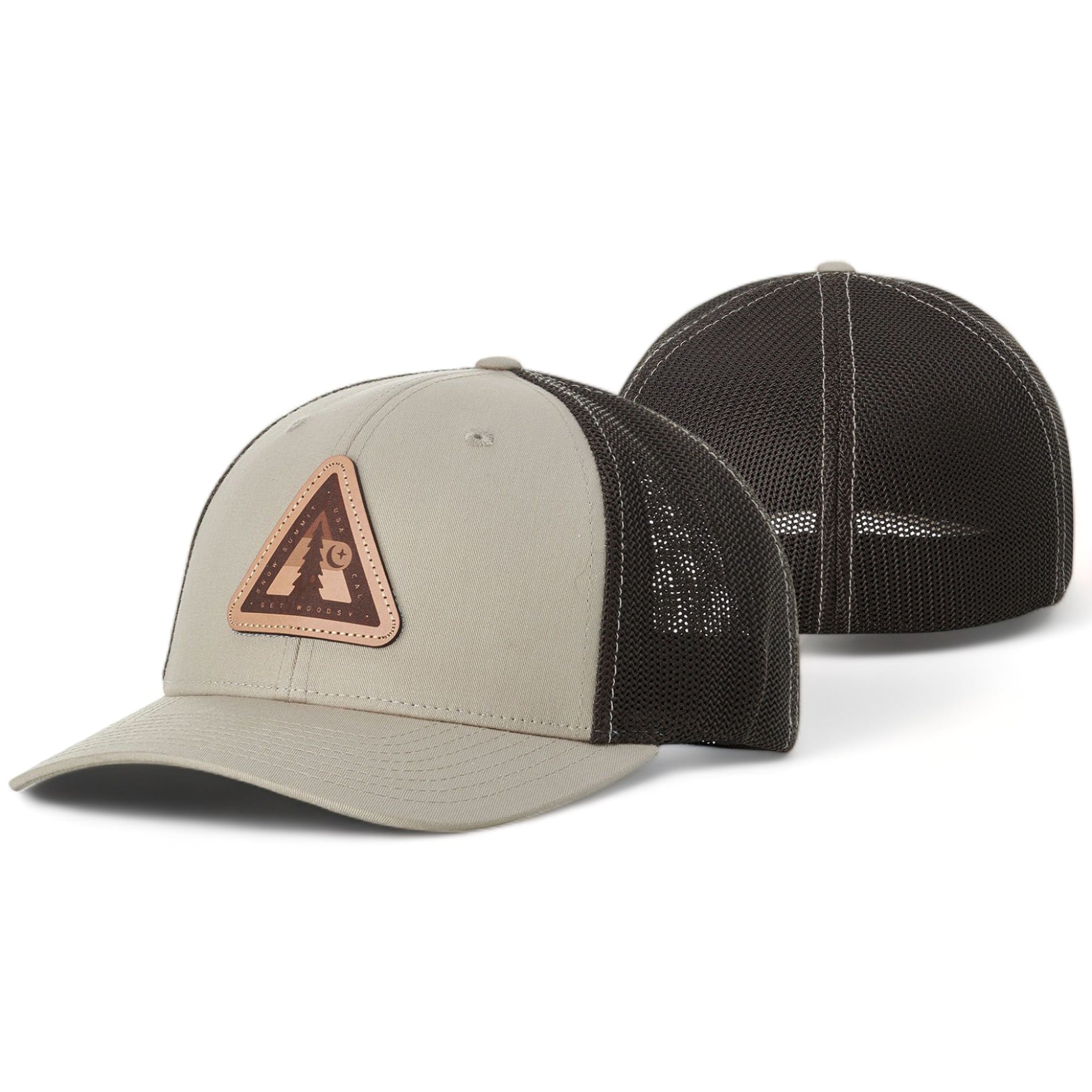 Custom fitted hat with patch