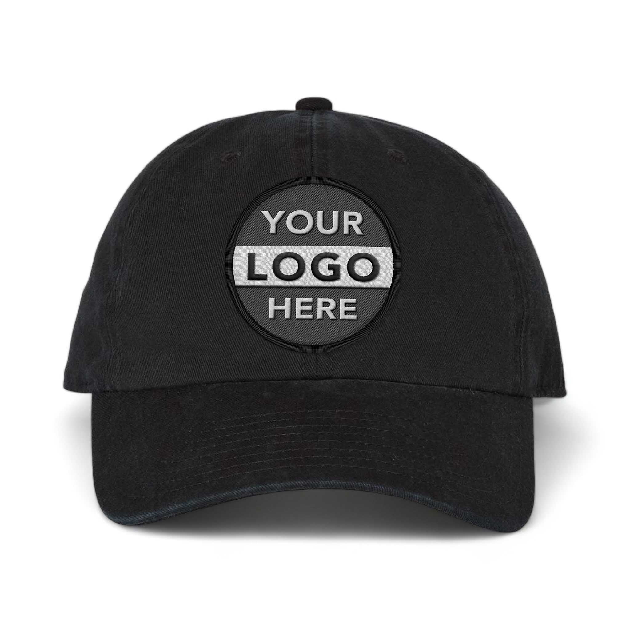 47 Brand 4700 custom embroidered patch hat in black