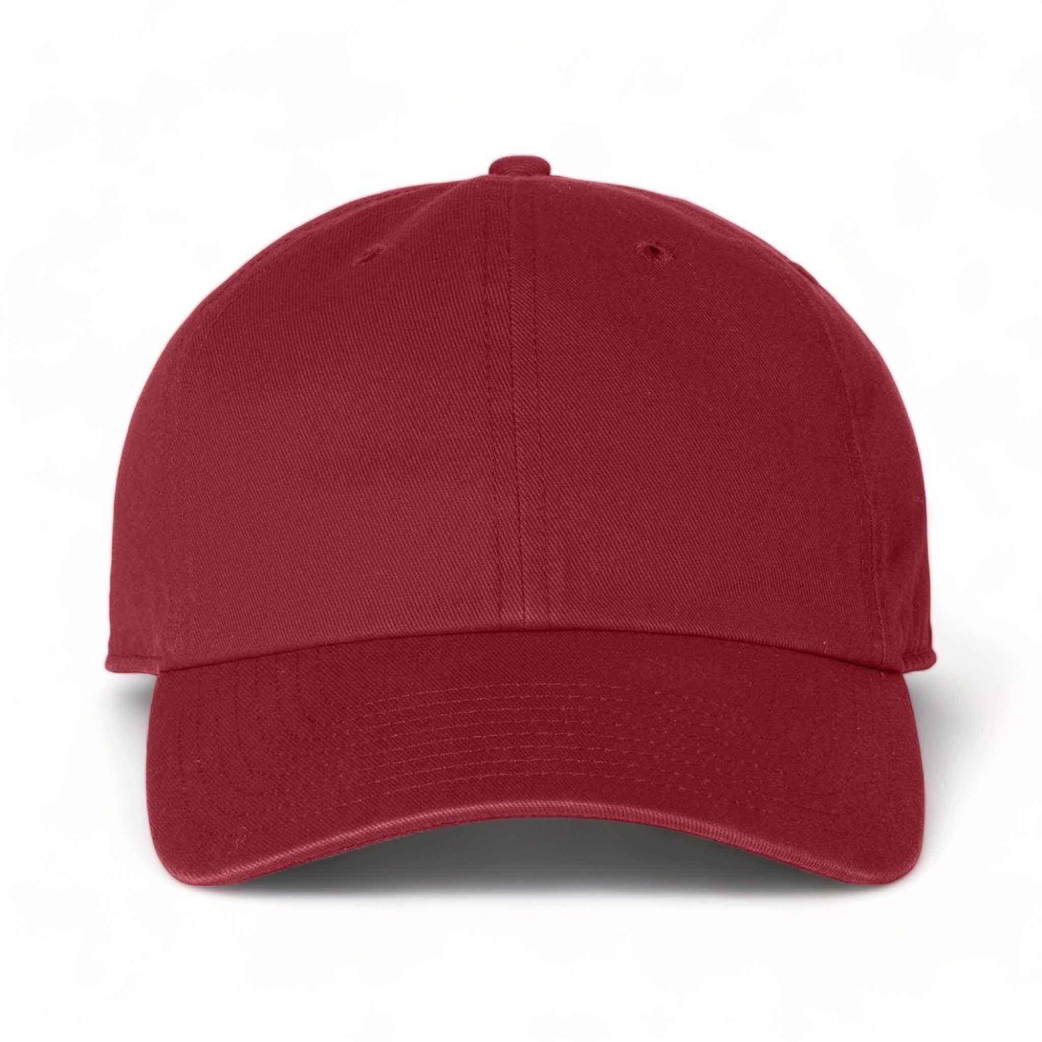 Front view of 47 Brand 4700 custom hat in cardinal