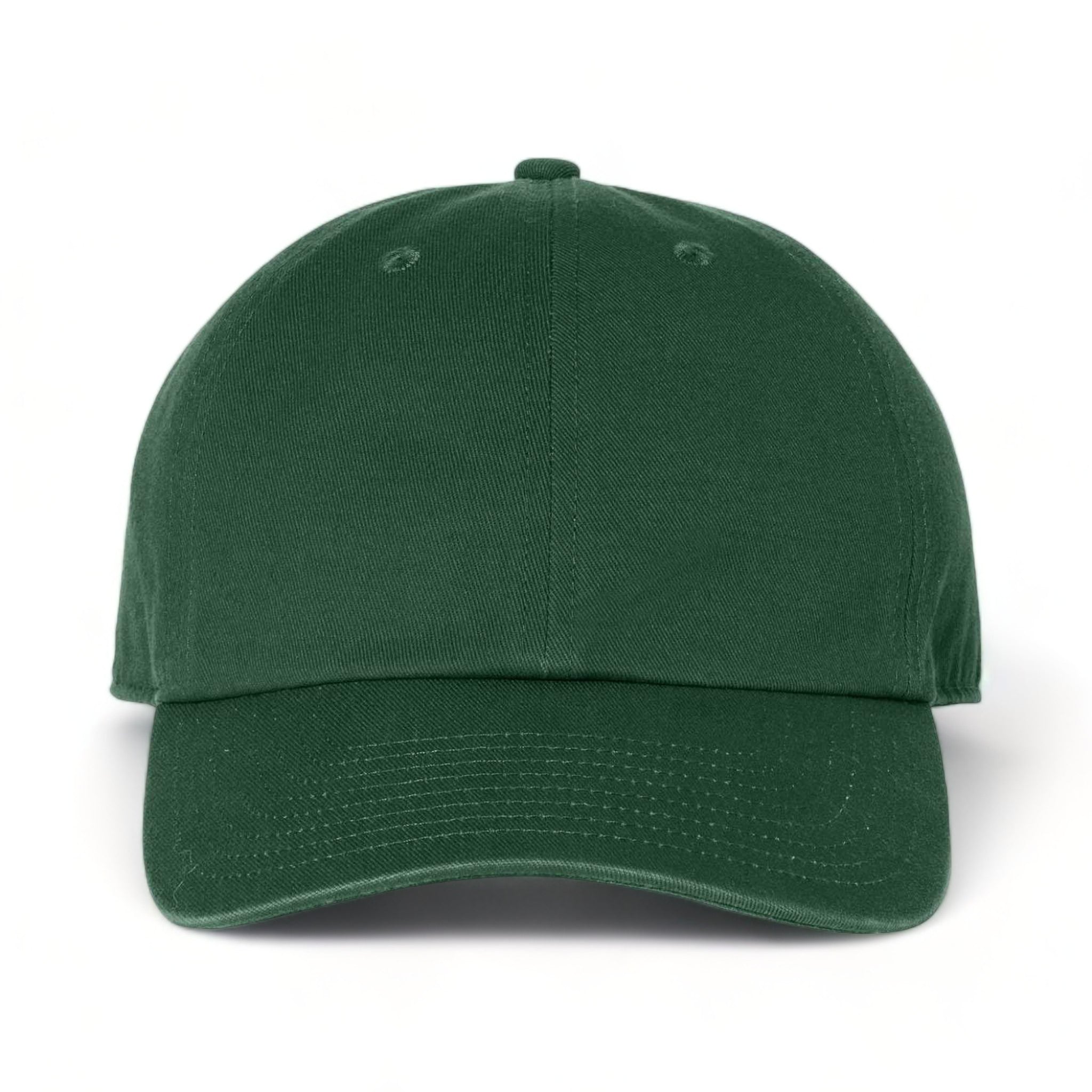 Front view of 47 Brand 4700 custom hat in dark green