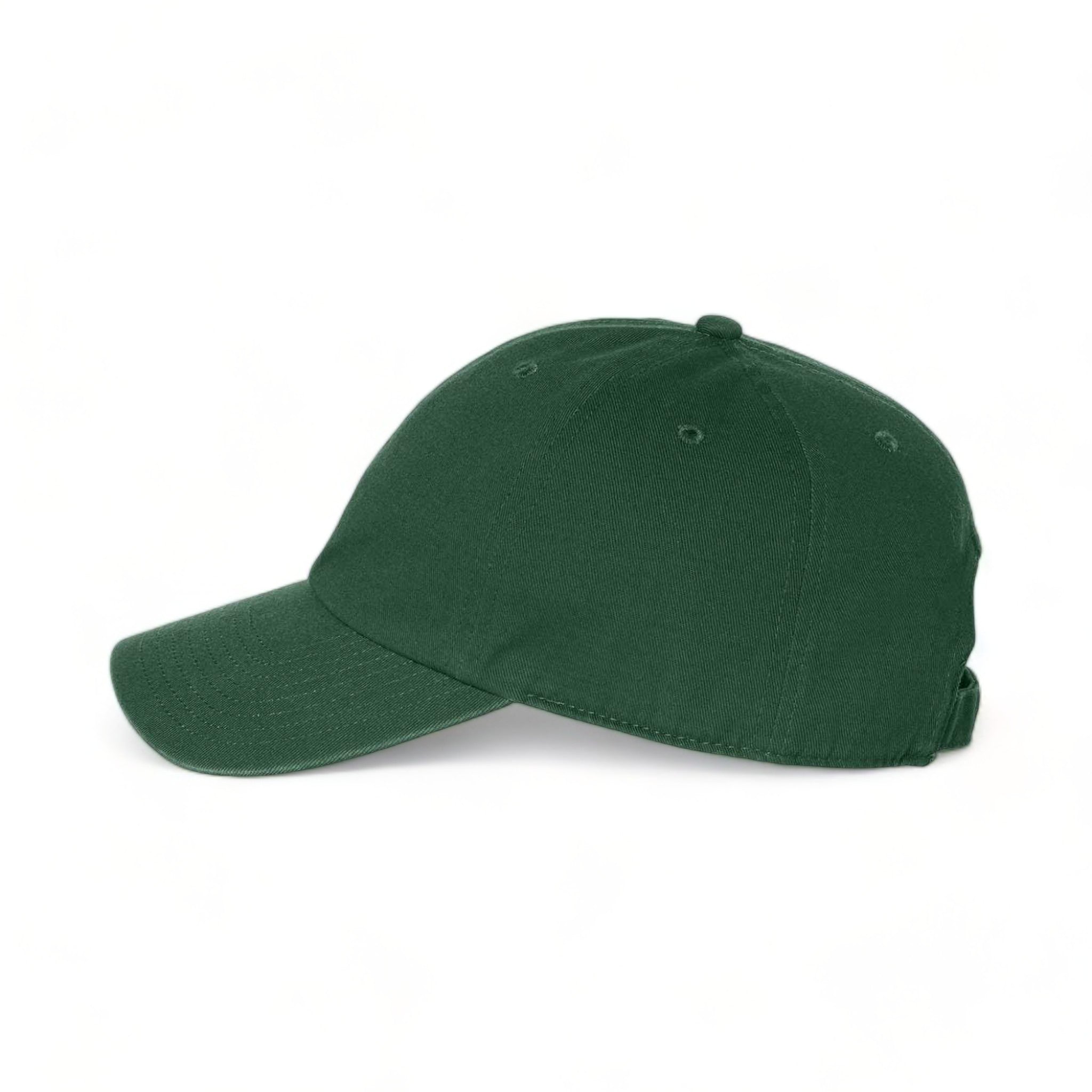 Side view of 47 Brand 4700 custom hat in dark green