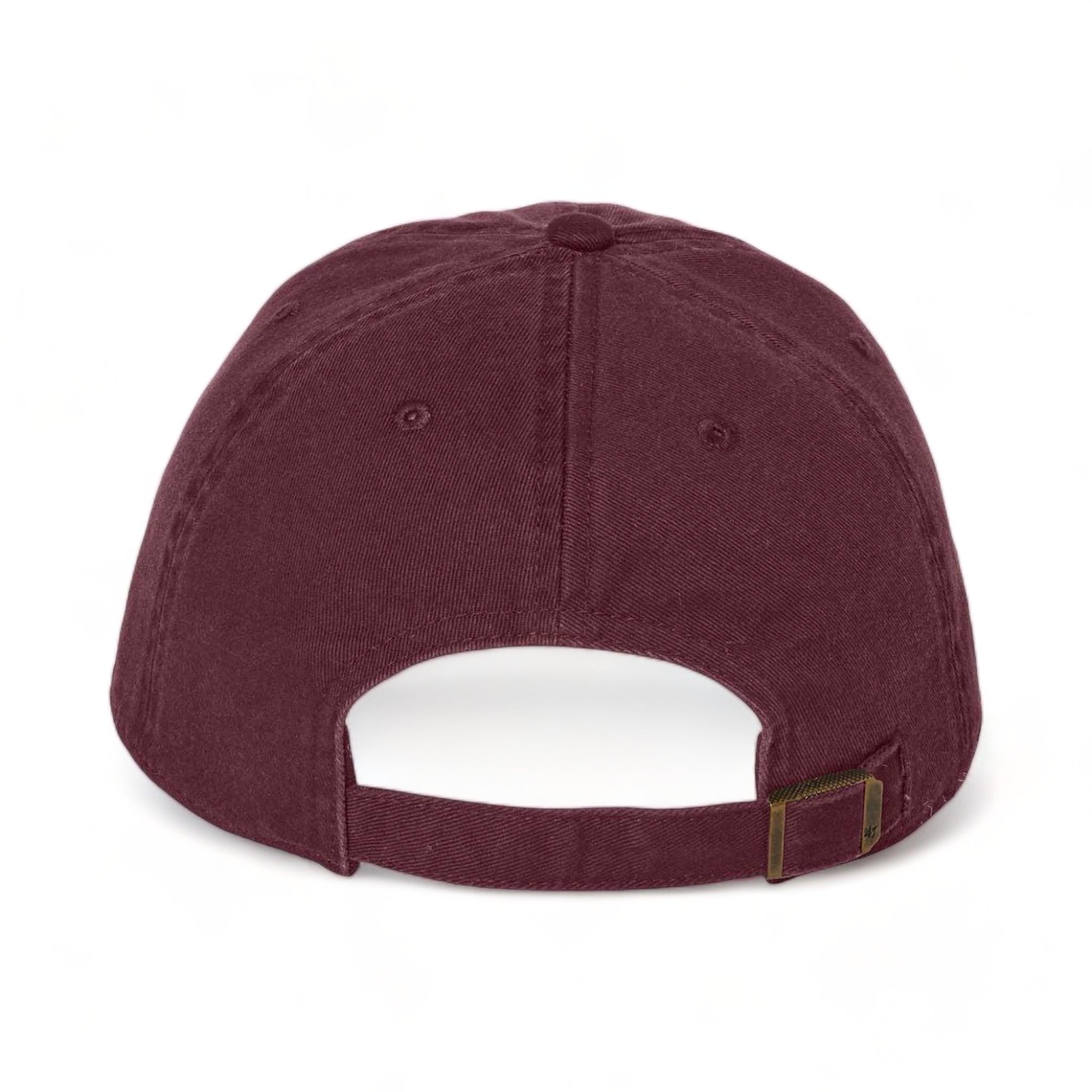 Back view of 47 Brand 4700 custom hat in dark maroon