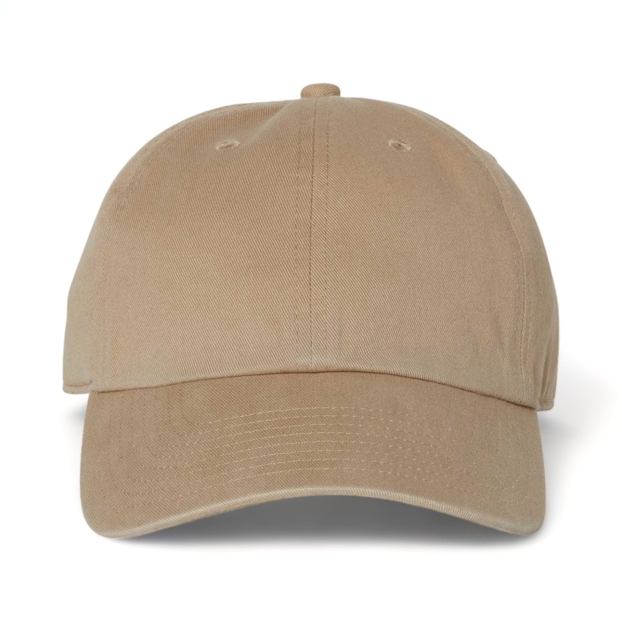 Front view of 47 Brand 4700 custom hat in khaki