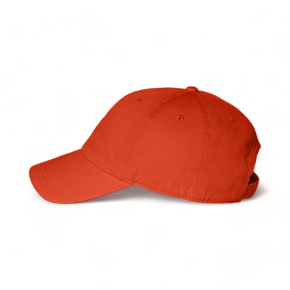 Side view of 47 Brand 4700 custom hat in orange