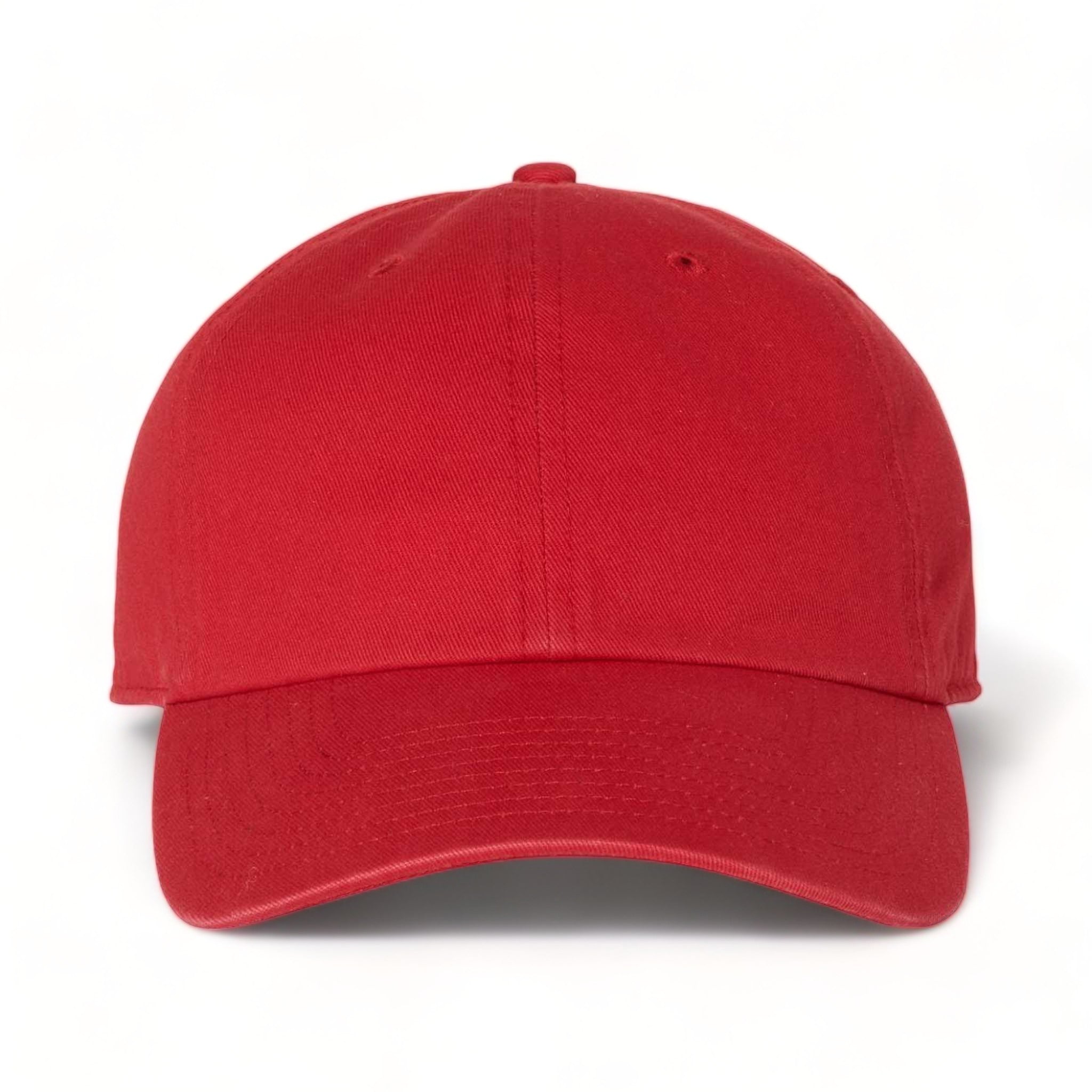 Front view of 47 Brand 4700 custom hat in red