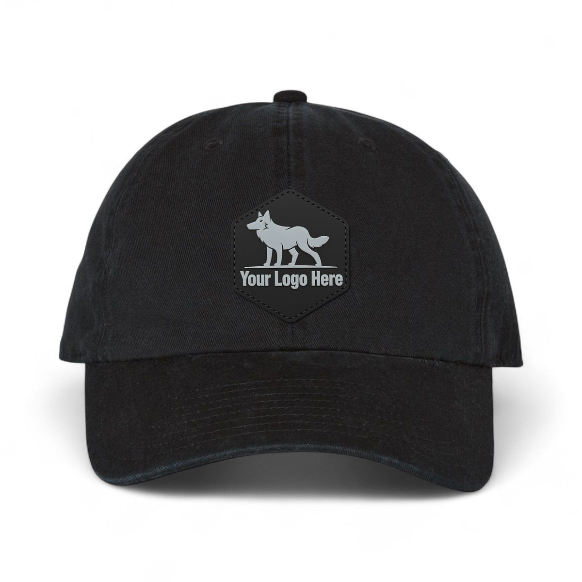 PVC patch preview of 47 Brand 4700 custom hat in black