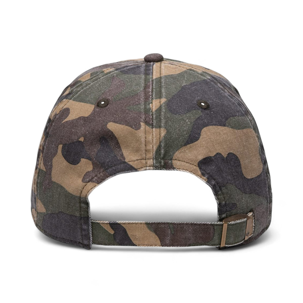 Back view of 47 Brand 4700 custom hat in camo green